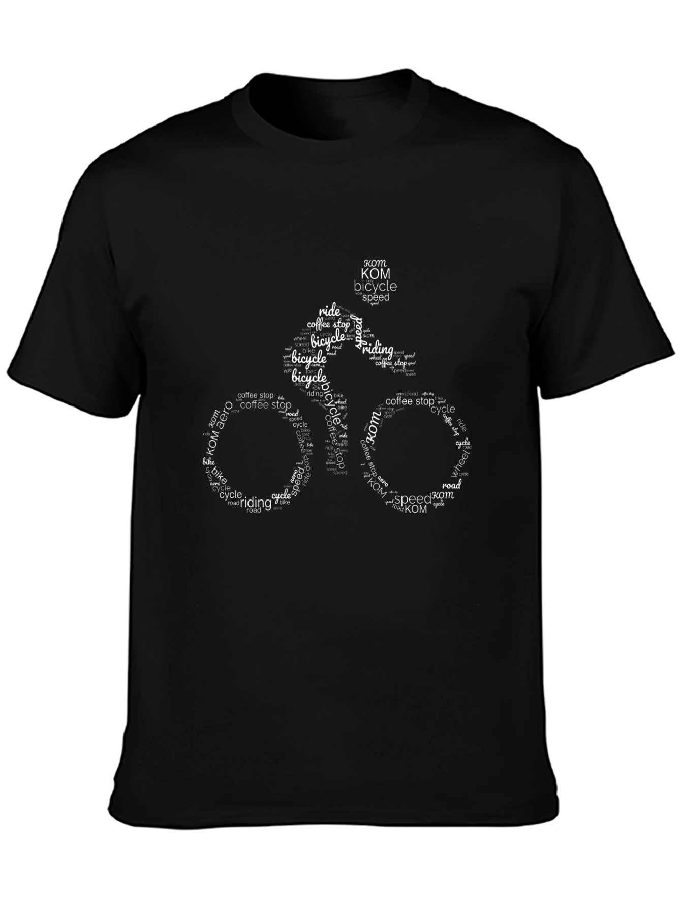 Bicycle Words Graphic T-Shirt