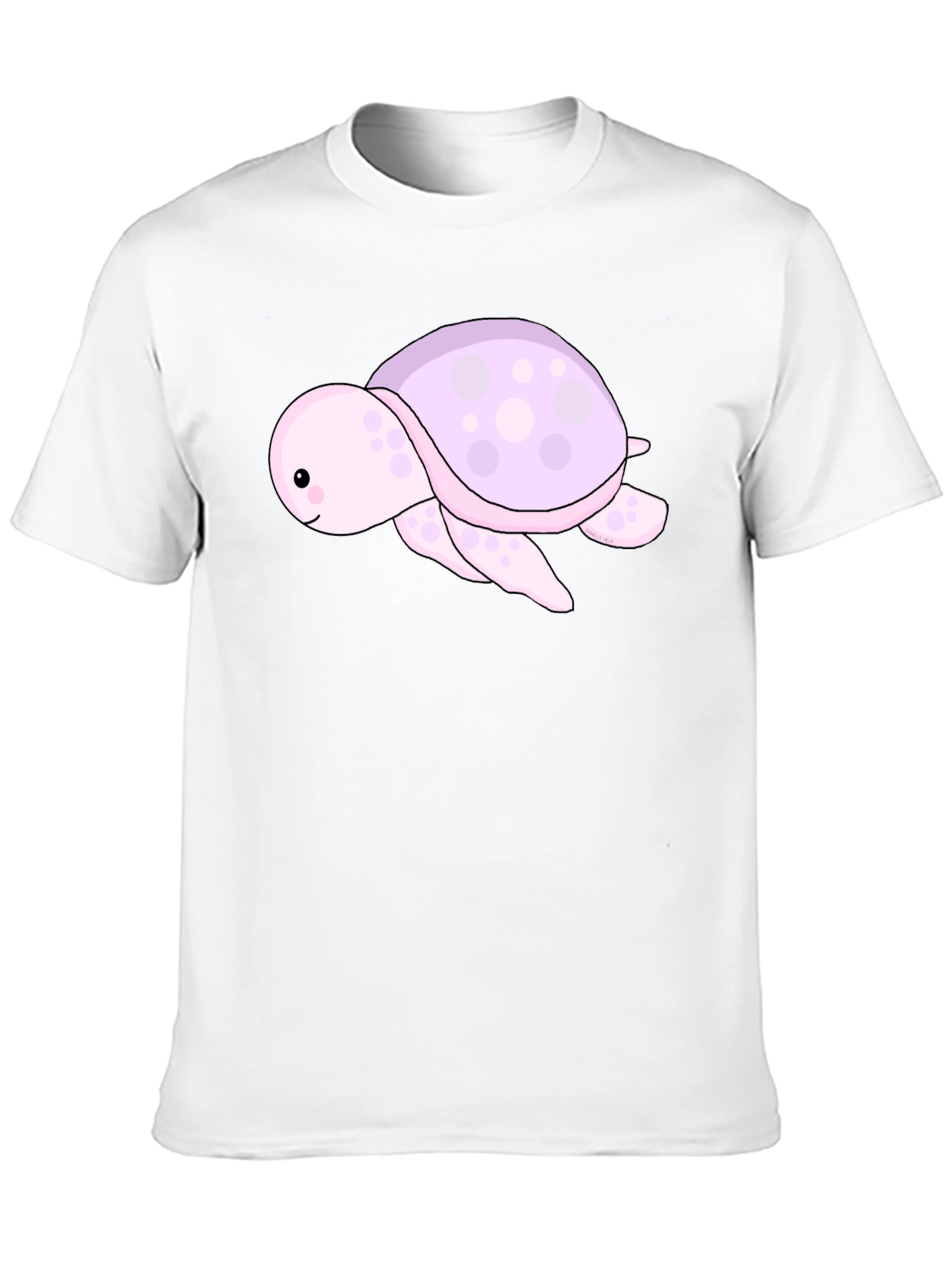 Cute Turtle Graphic Tee - Black Unisex T-Shirt