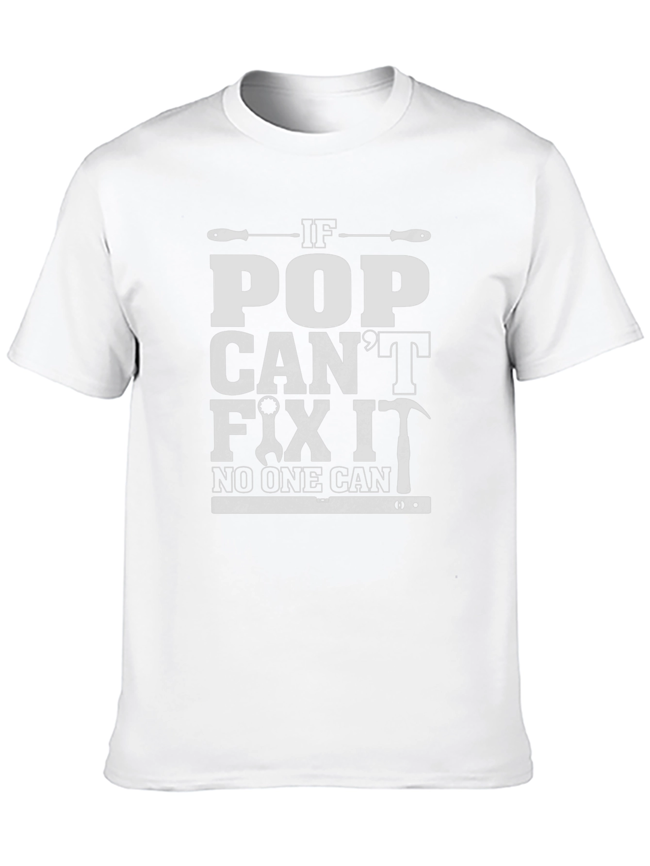 If Pop Cant Fix It Mens Black T-Shirt