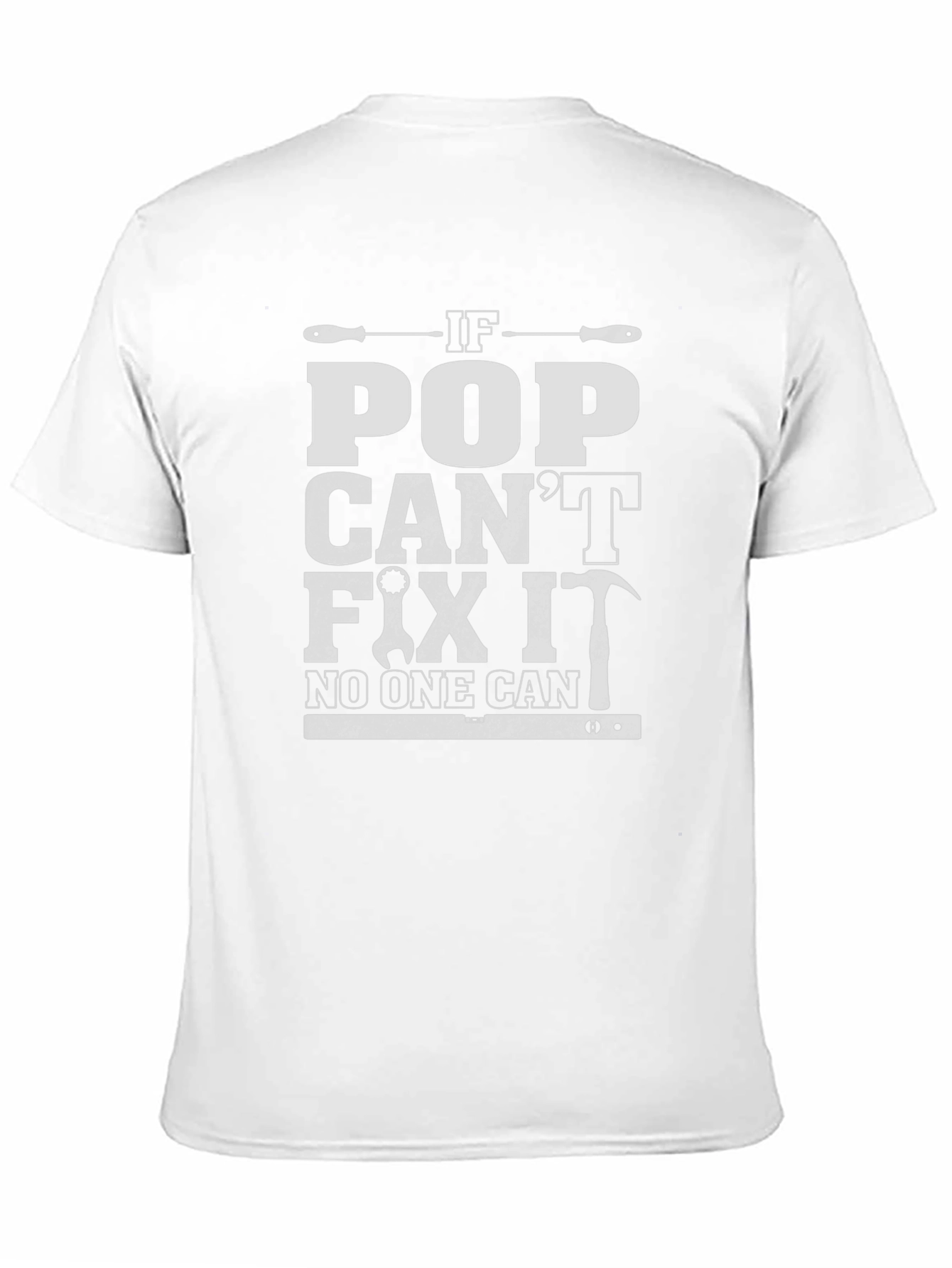 If Pop Cant Fix It Mens Black T-Shirt