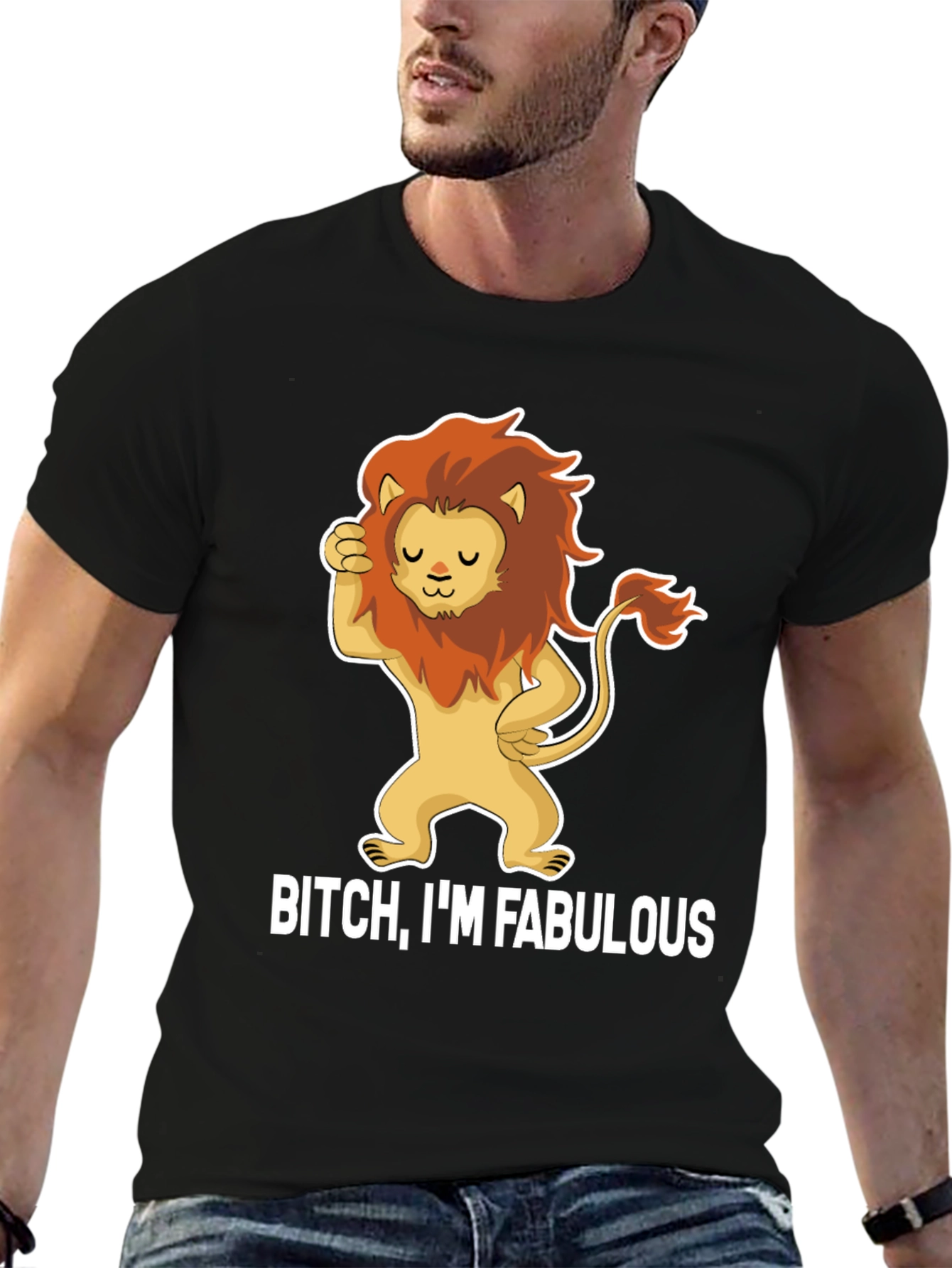Fabulous Lion Graphic T-Shirt