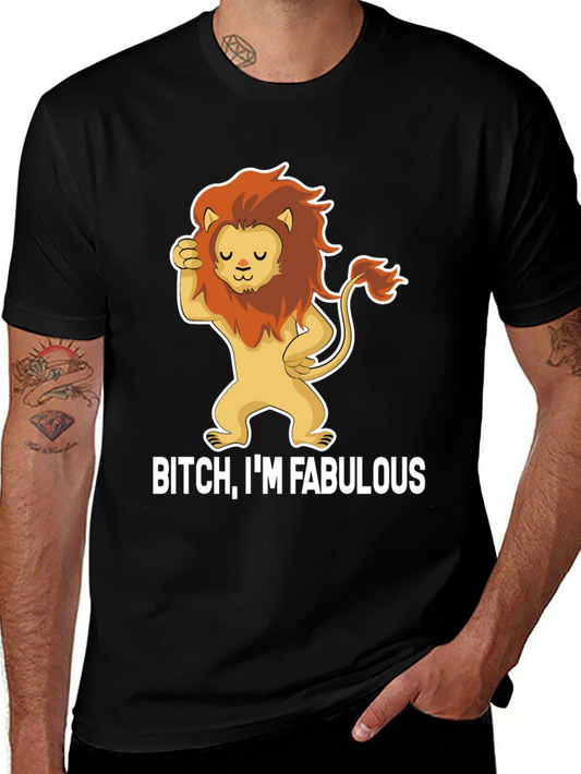 Fabulous Lion Graphic T-Shirt