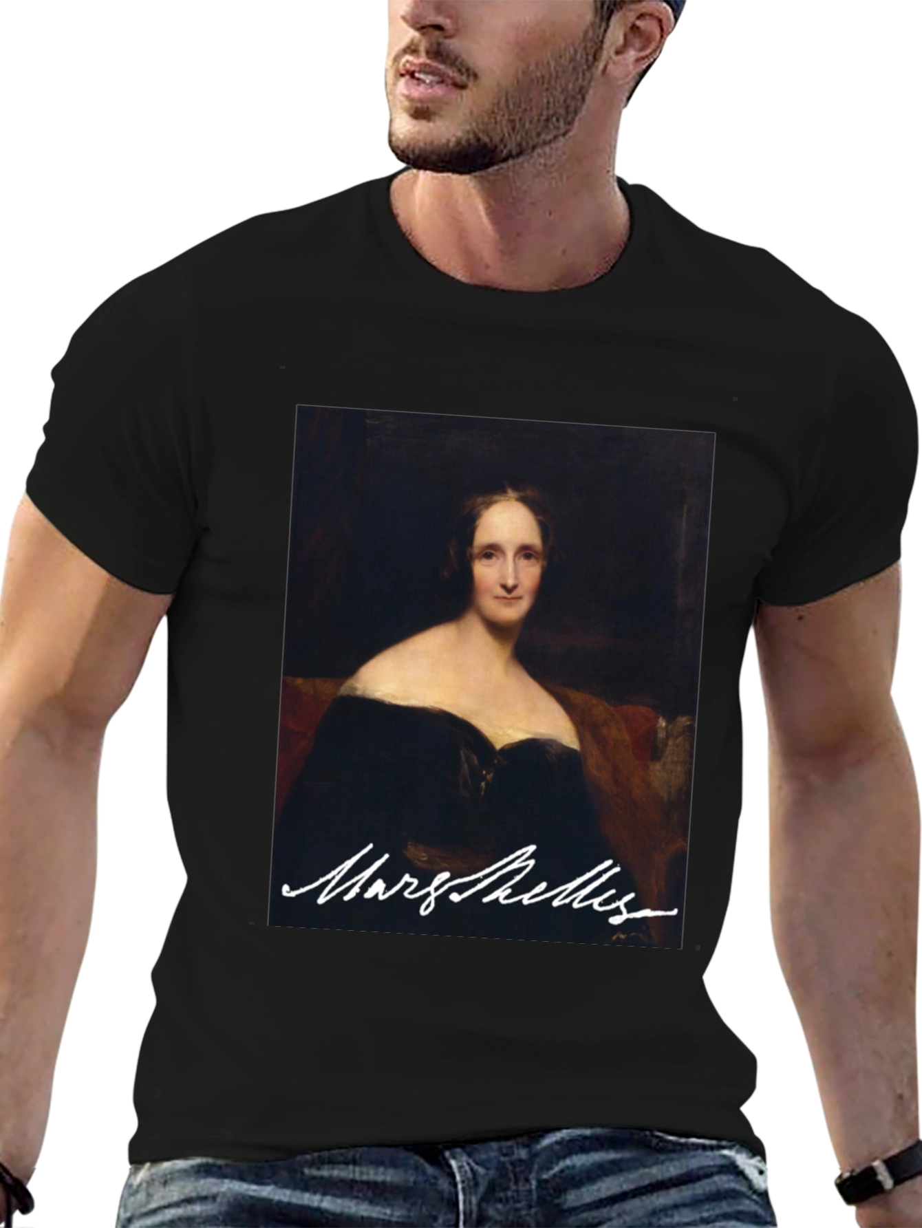 Mary Shelley Portrait Graphic Tee - Literary Fashion