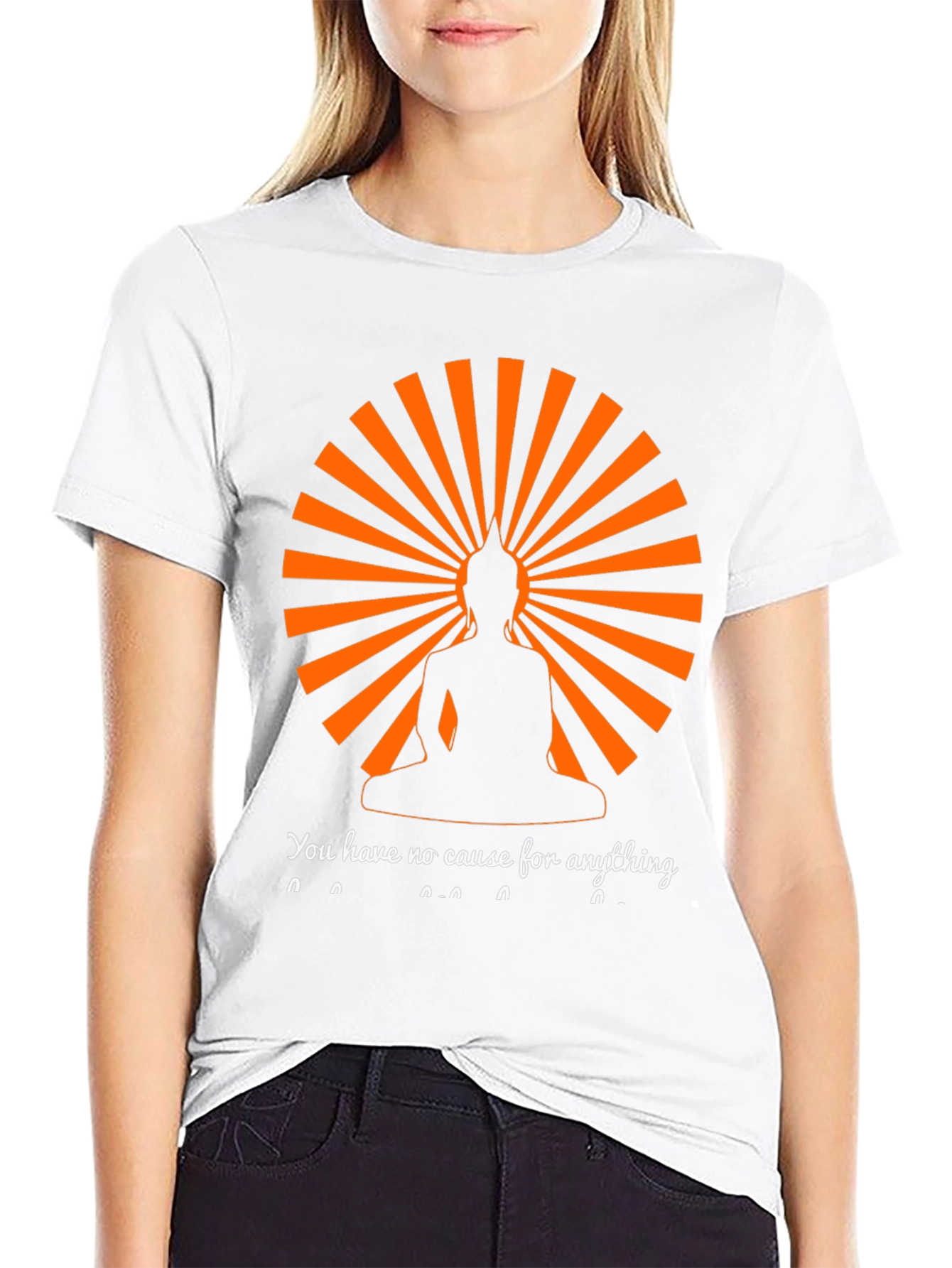 Buddha Silhouette T-Shirt - Spiritual Zen Design