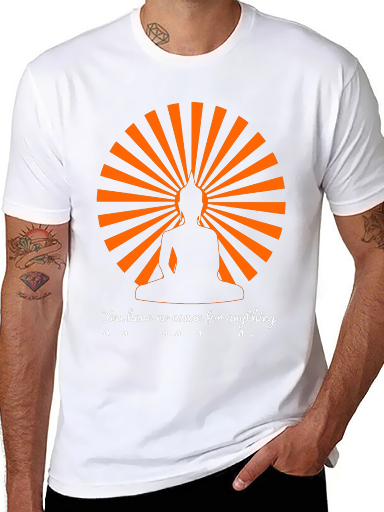 Buddha Silhouette T-Shirt - Spiritual Zen Design