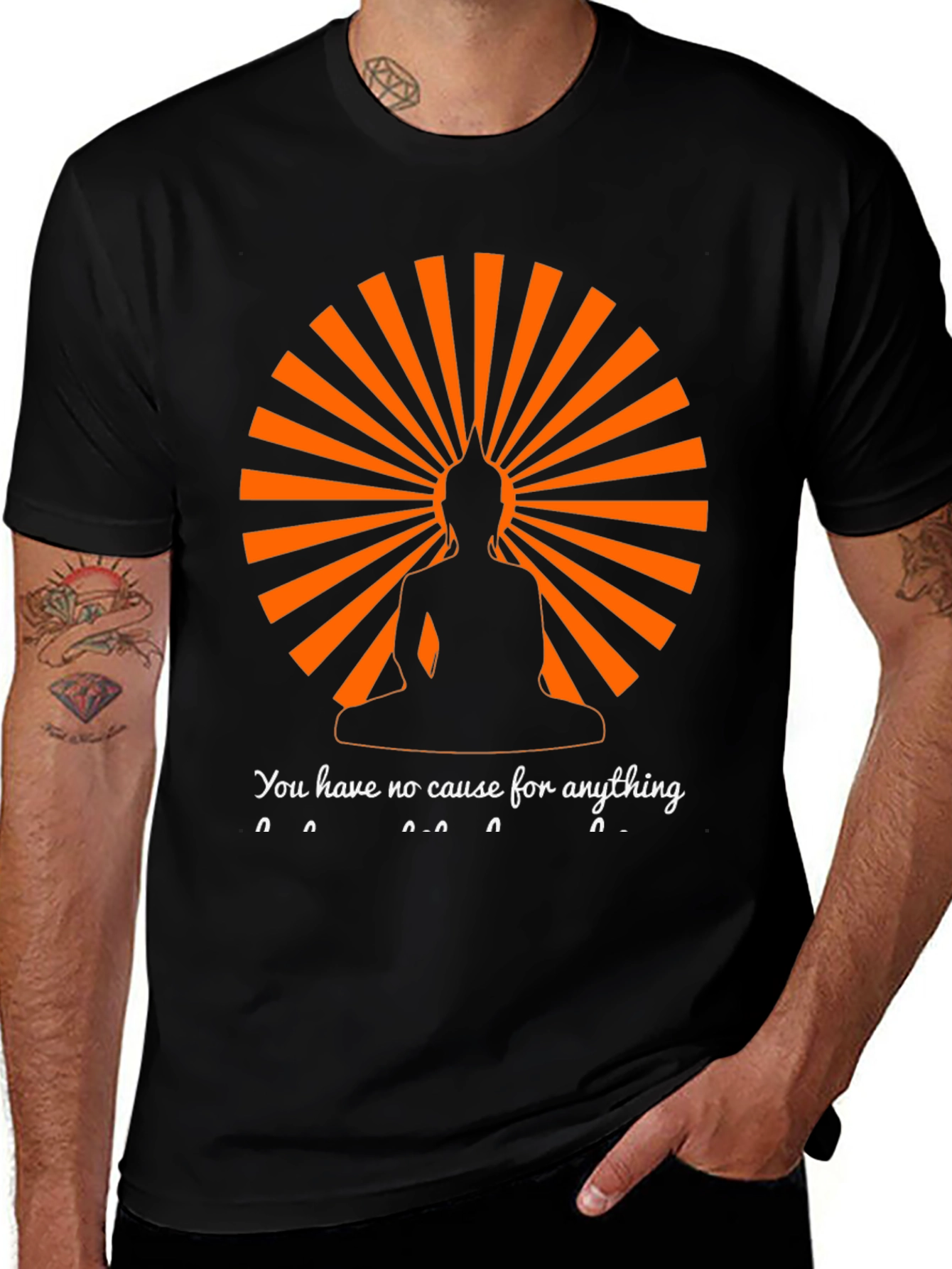 Buddha Silhouette T-Shirt - Spiritual Zen Design