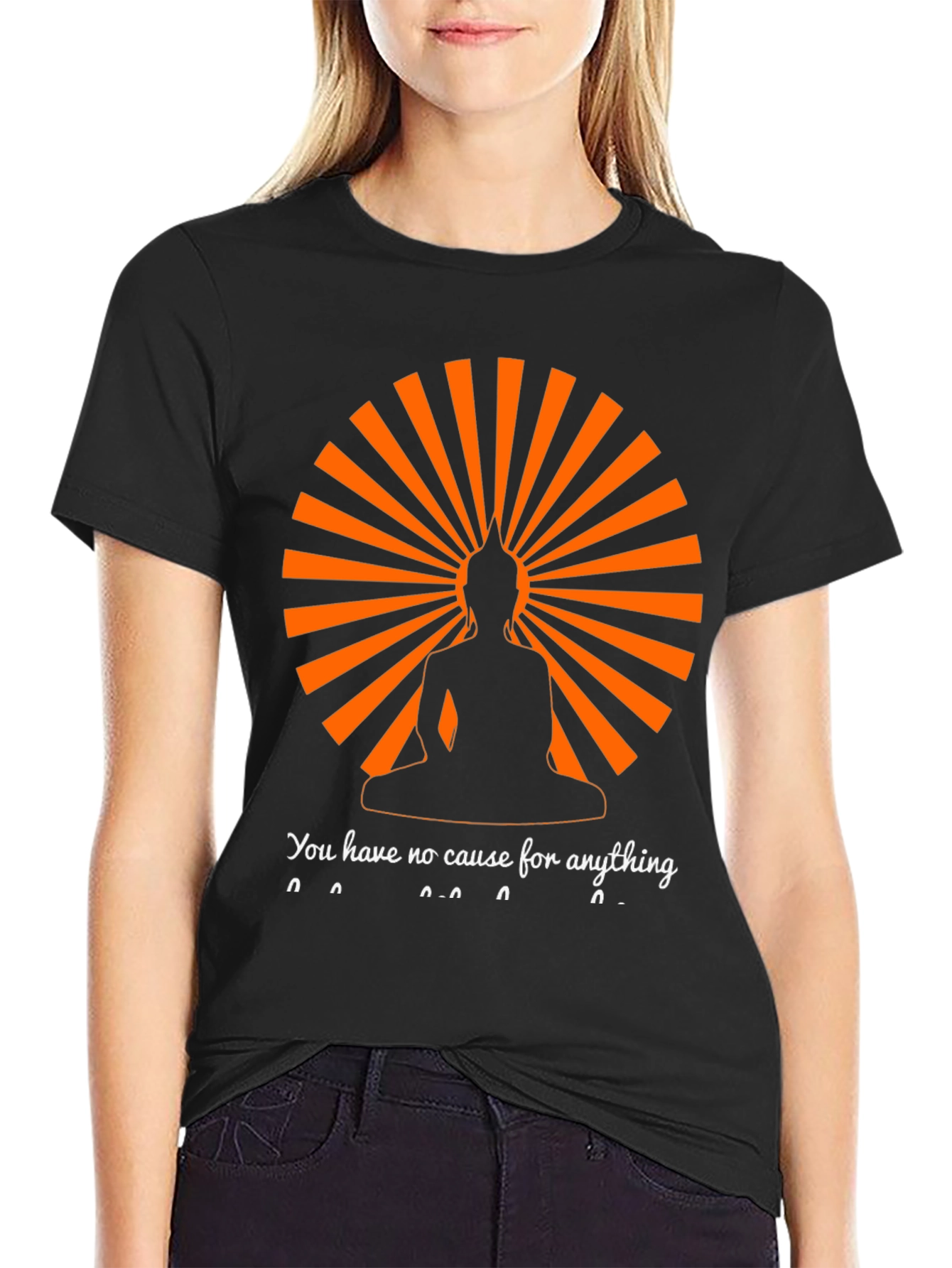 Buddha Silhouette T-Shirt - Spiritual Zen Design