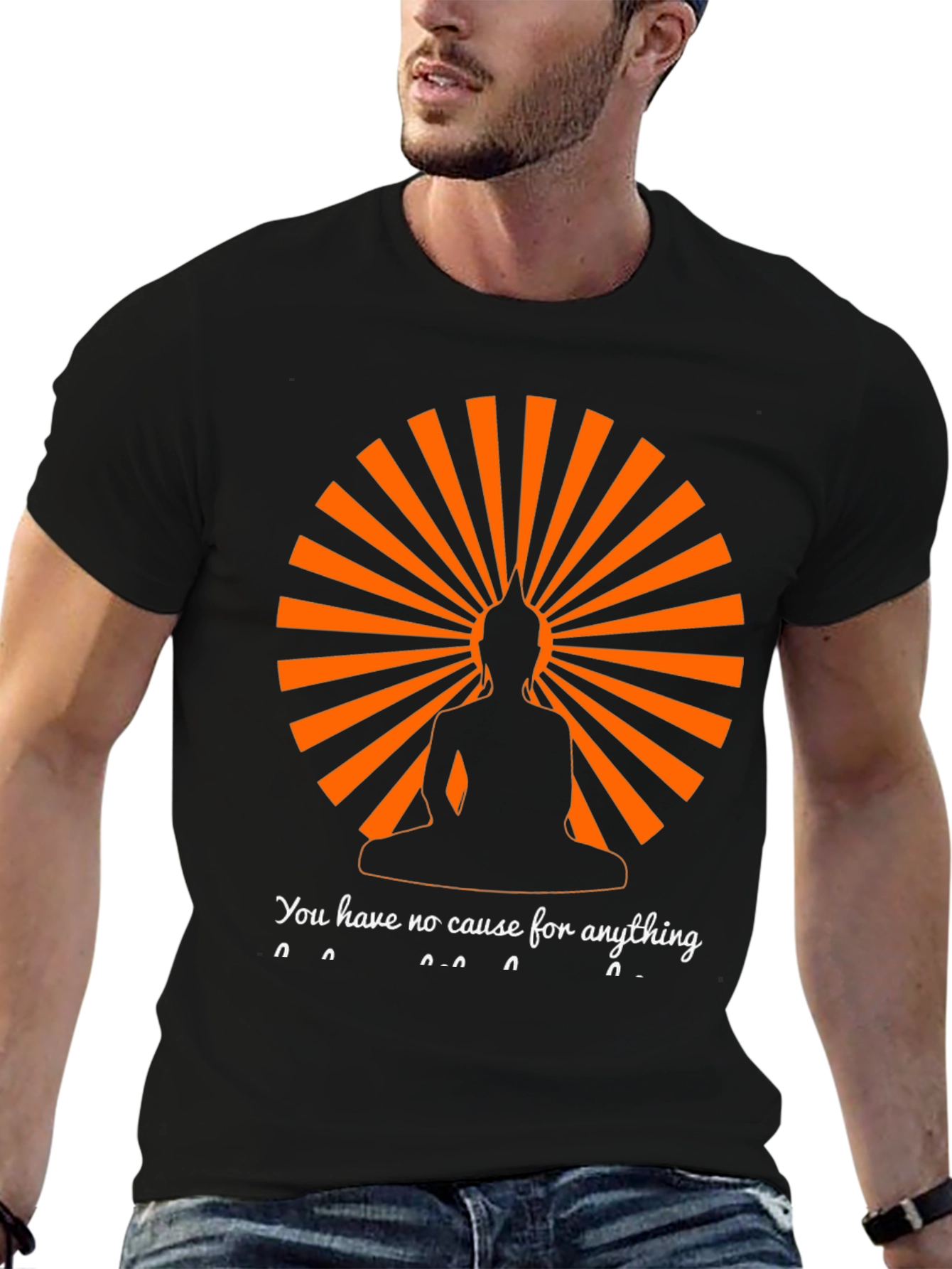 Buddha Silhouette T-Shirt - Spiritual Zen Design