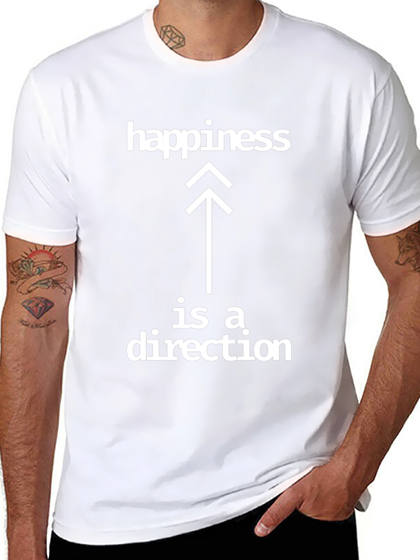 Happiness is a Direction Graphic T-Shirt - Unisex