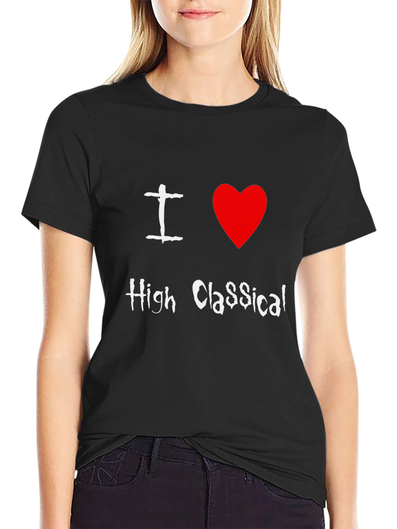 I Love High Classical T-Shirt Black