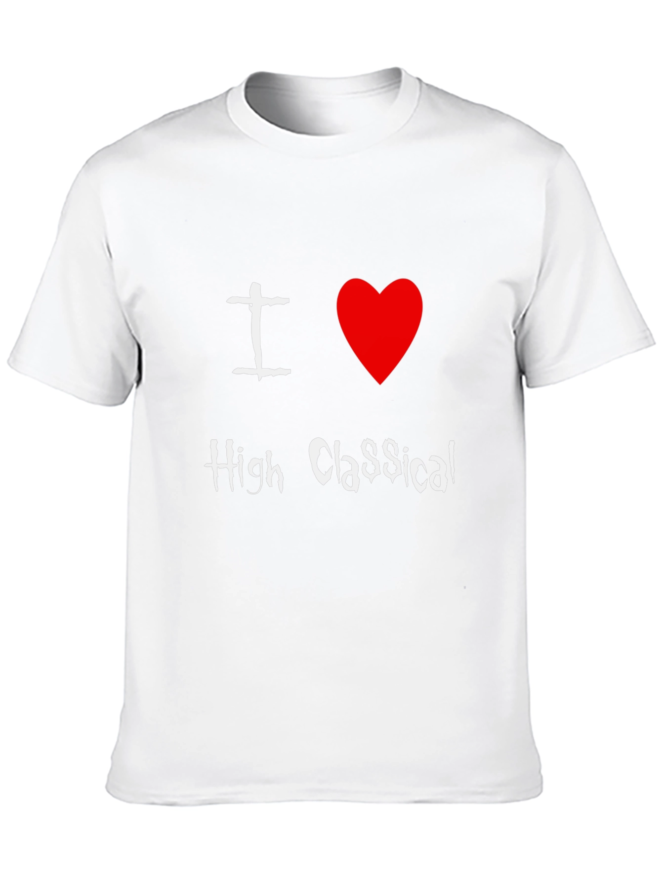 I Love High Classical T-Shirt Black