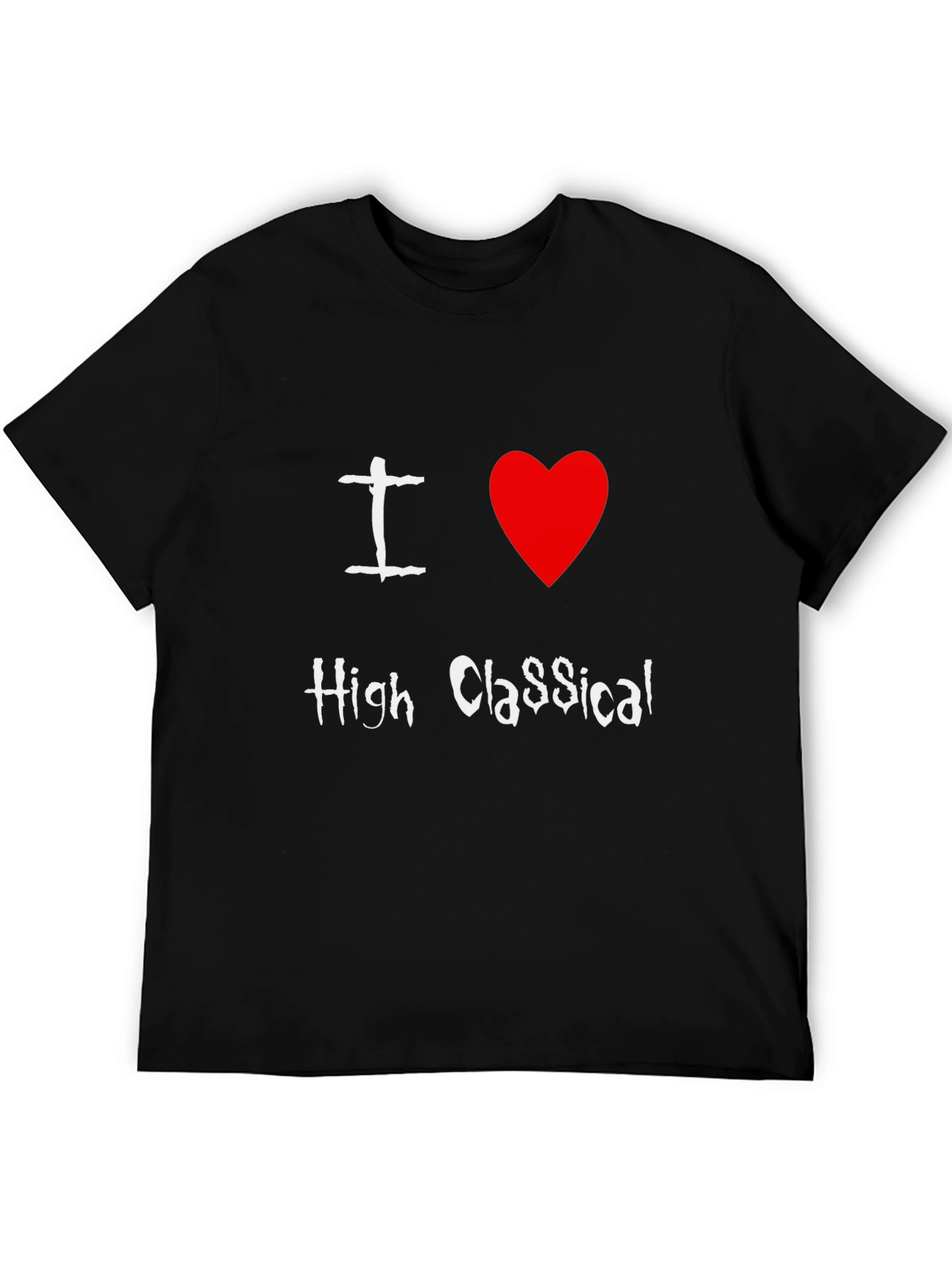 I Love High Classical T-Shirt Black