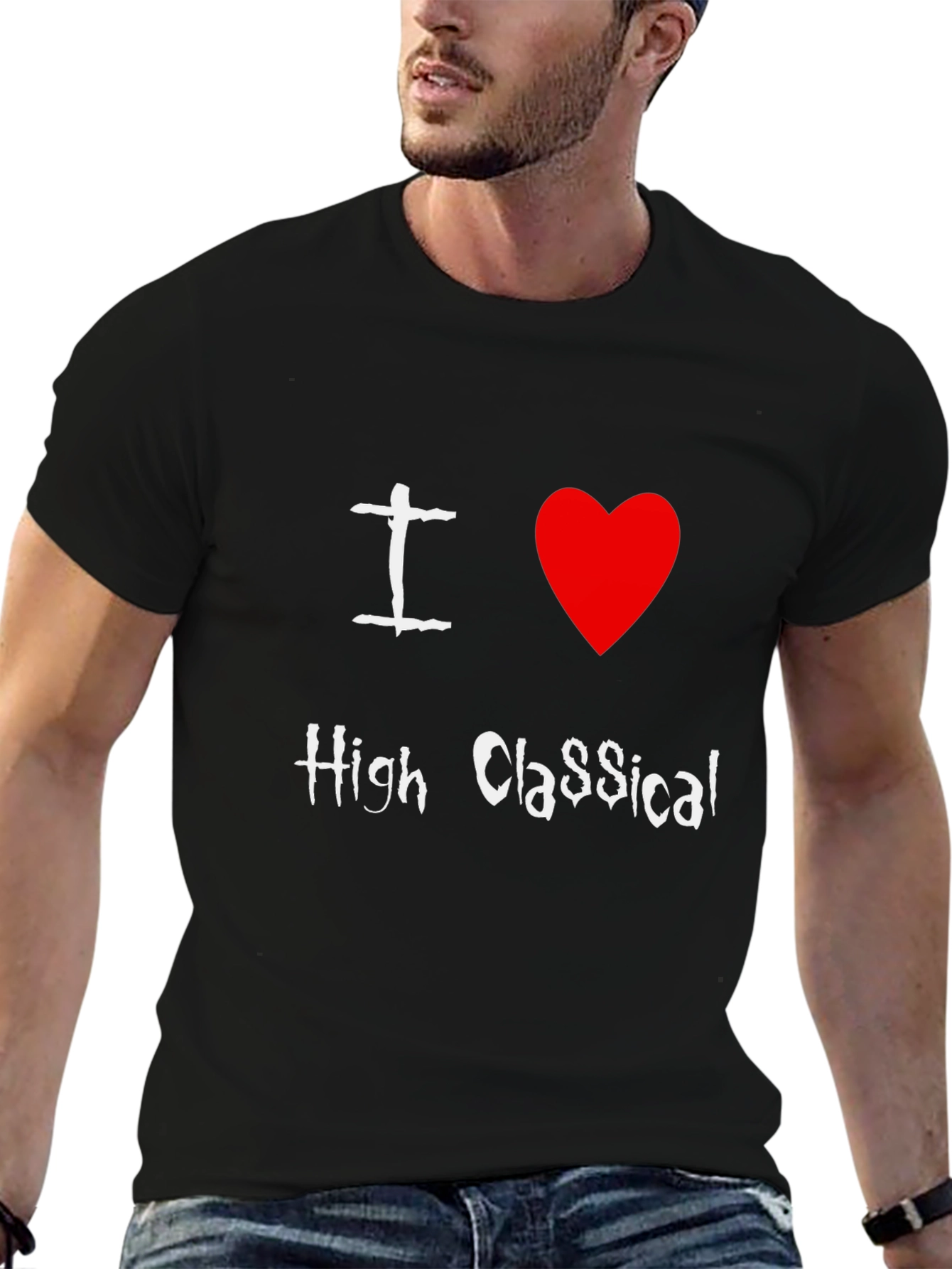 I Love High Classical T-Shirt Black