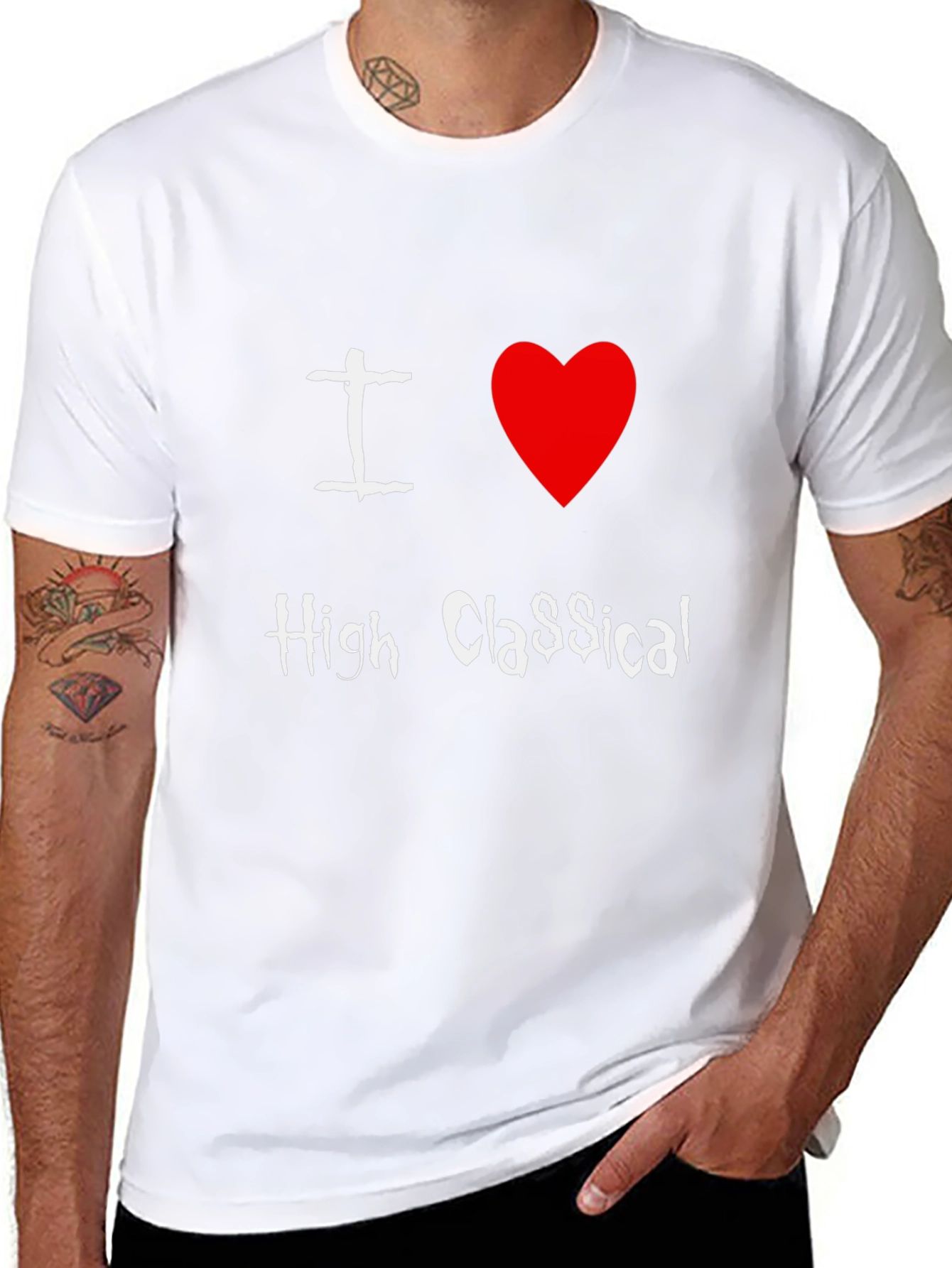 I Love High Classical T-Shirt Black