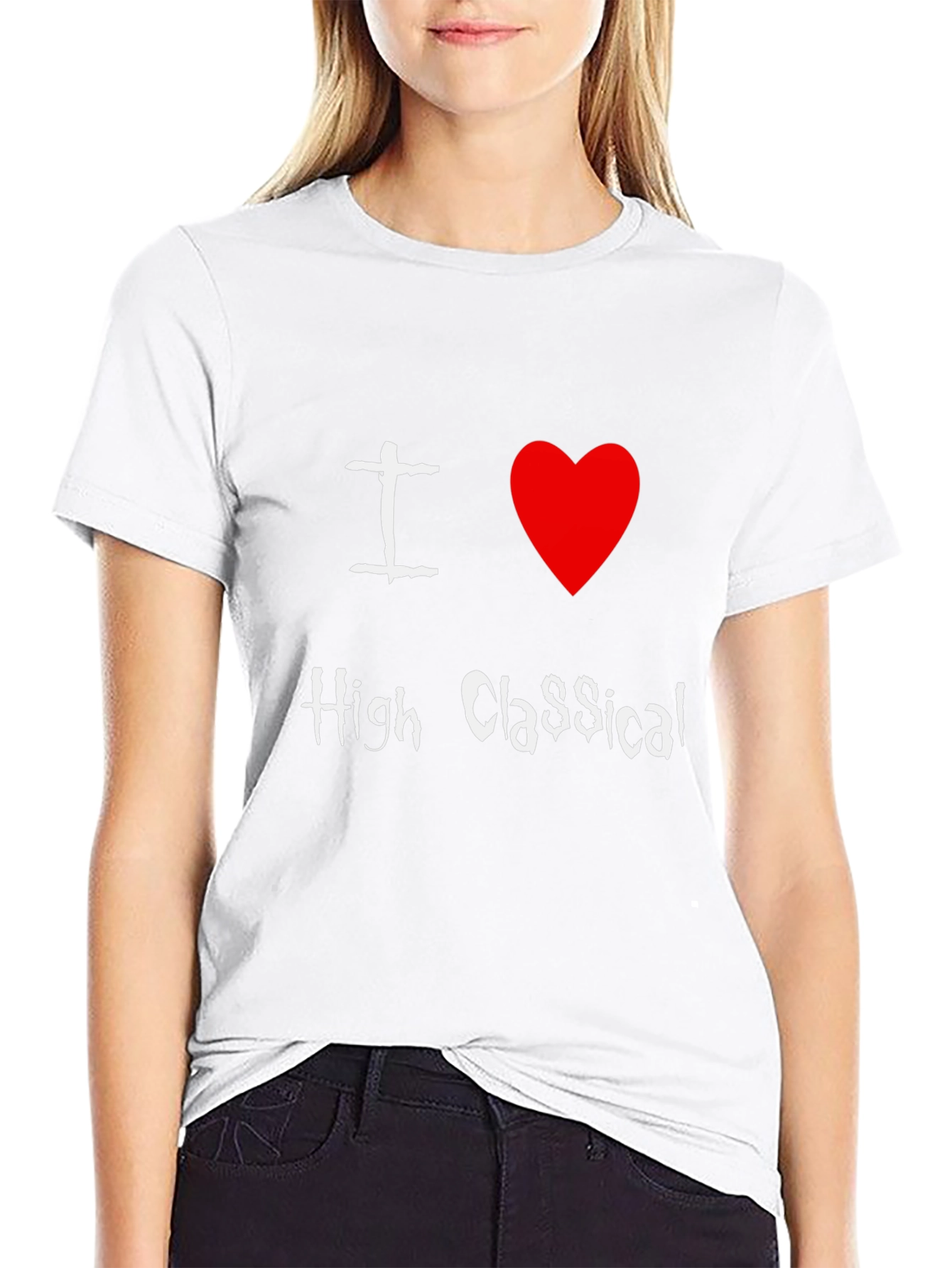 I Love High Classical T-Shirt Black