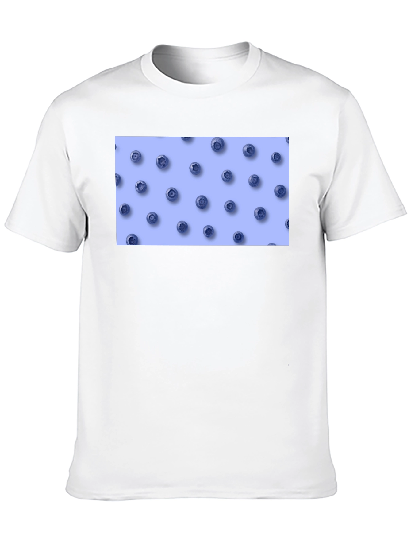 Blueberry Pattern Tee - Casual Comfort