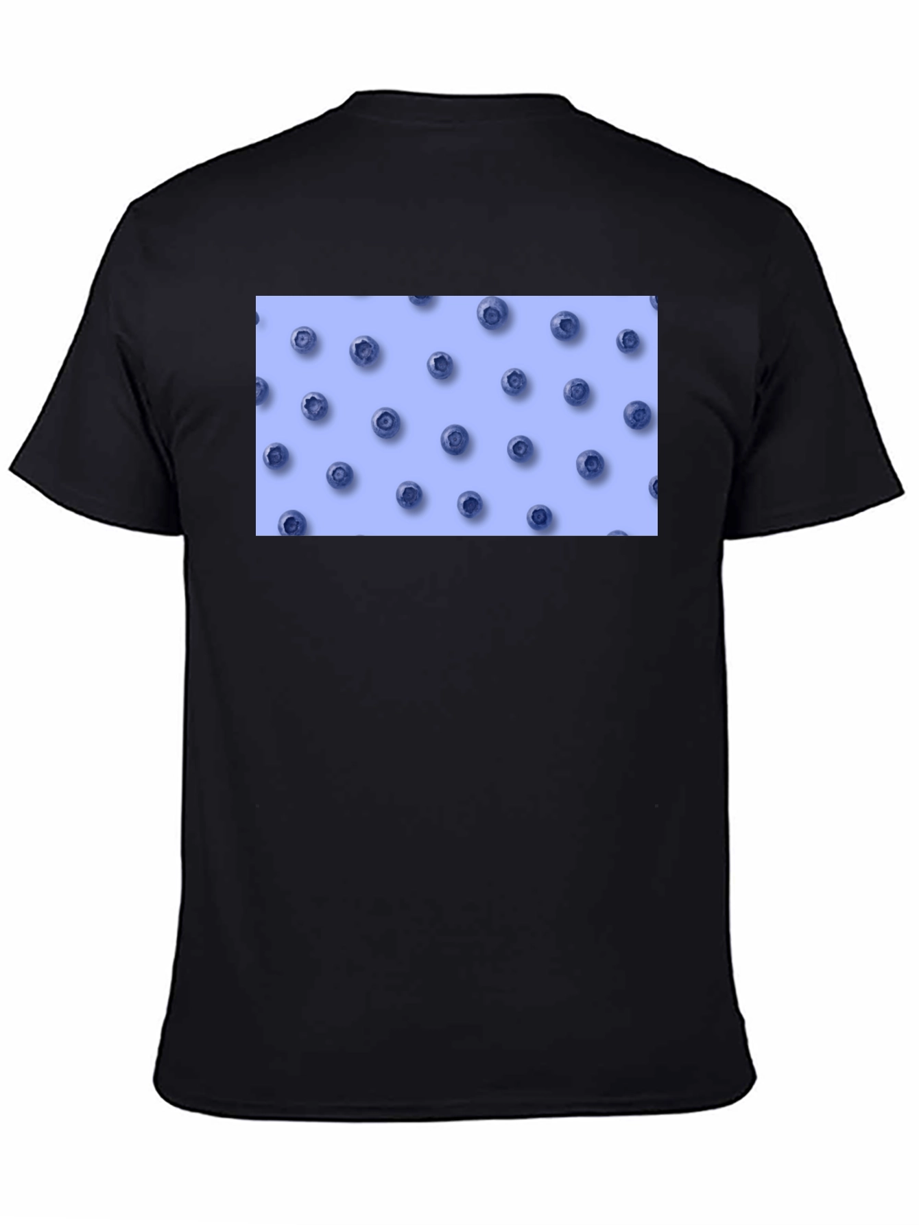 Blueberry Pattern Tee - Casual Comfort