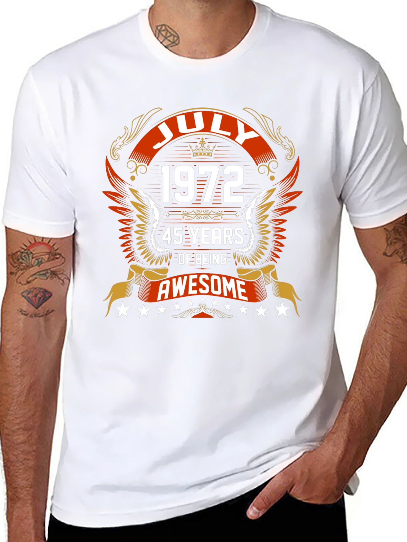 July 1972 45 Years Awesome Graphic T-Shirt