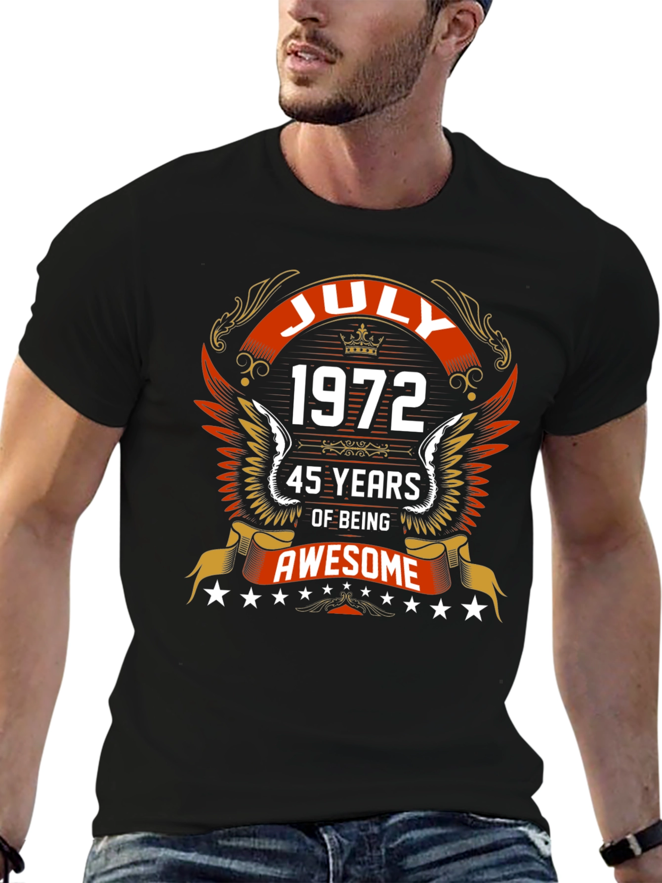 July 1972 45 Years Awesome Graphic T-Shirt