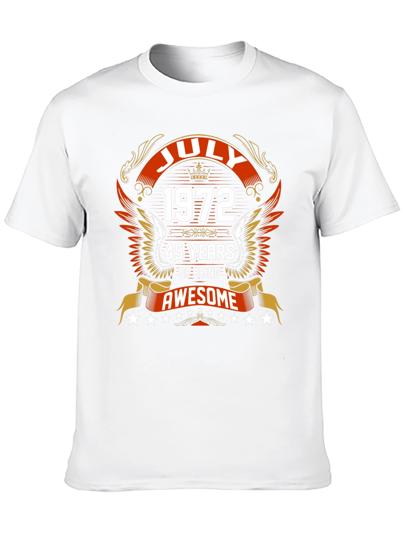 July 1972 45 Years Awesome Graphic T-Shirt