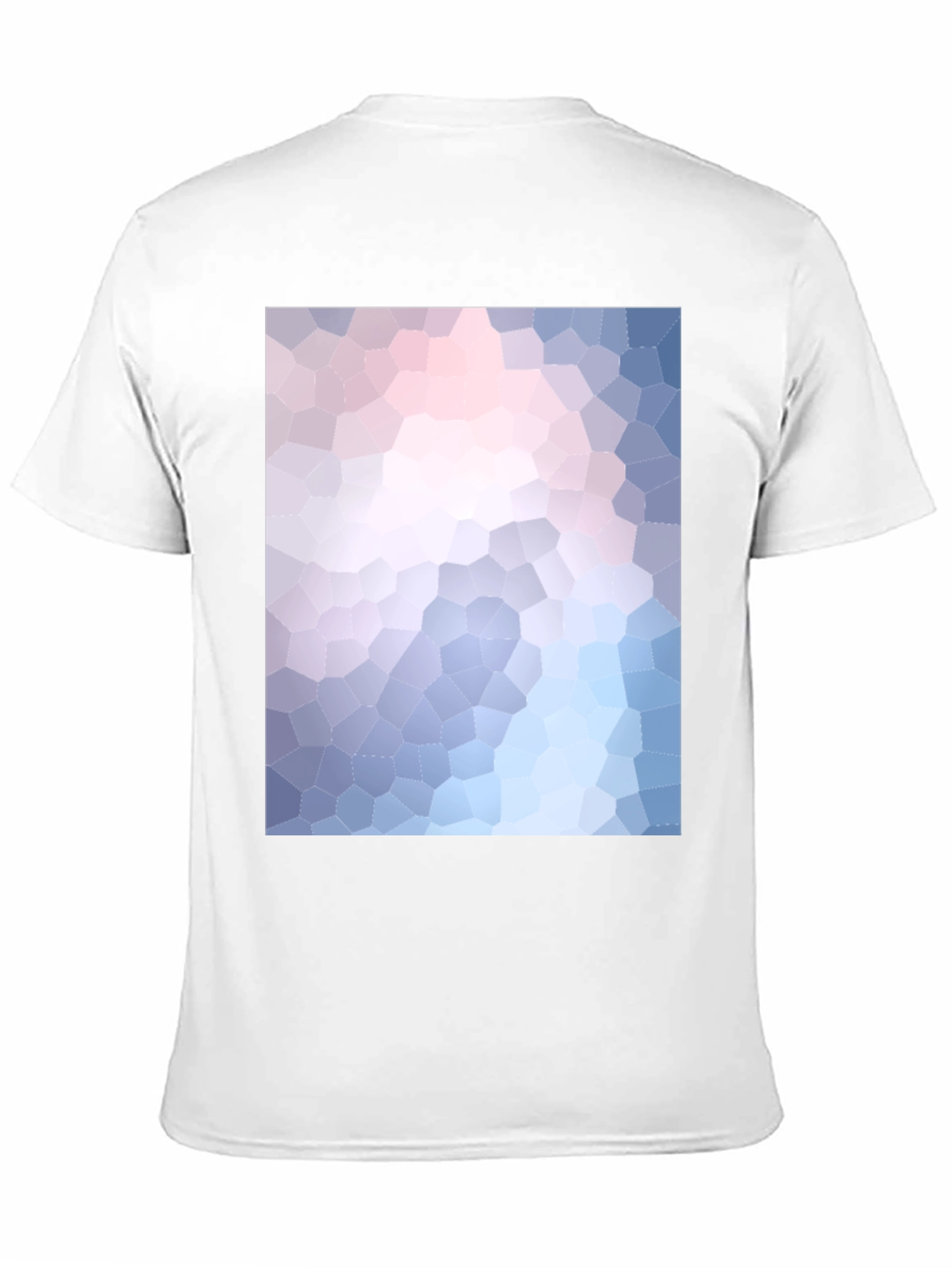 Abstract Mosaic Print Black T-Shirt