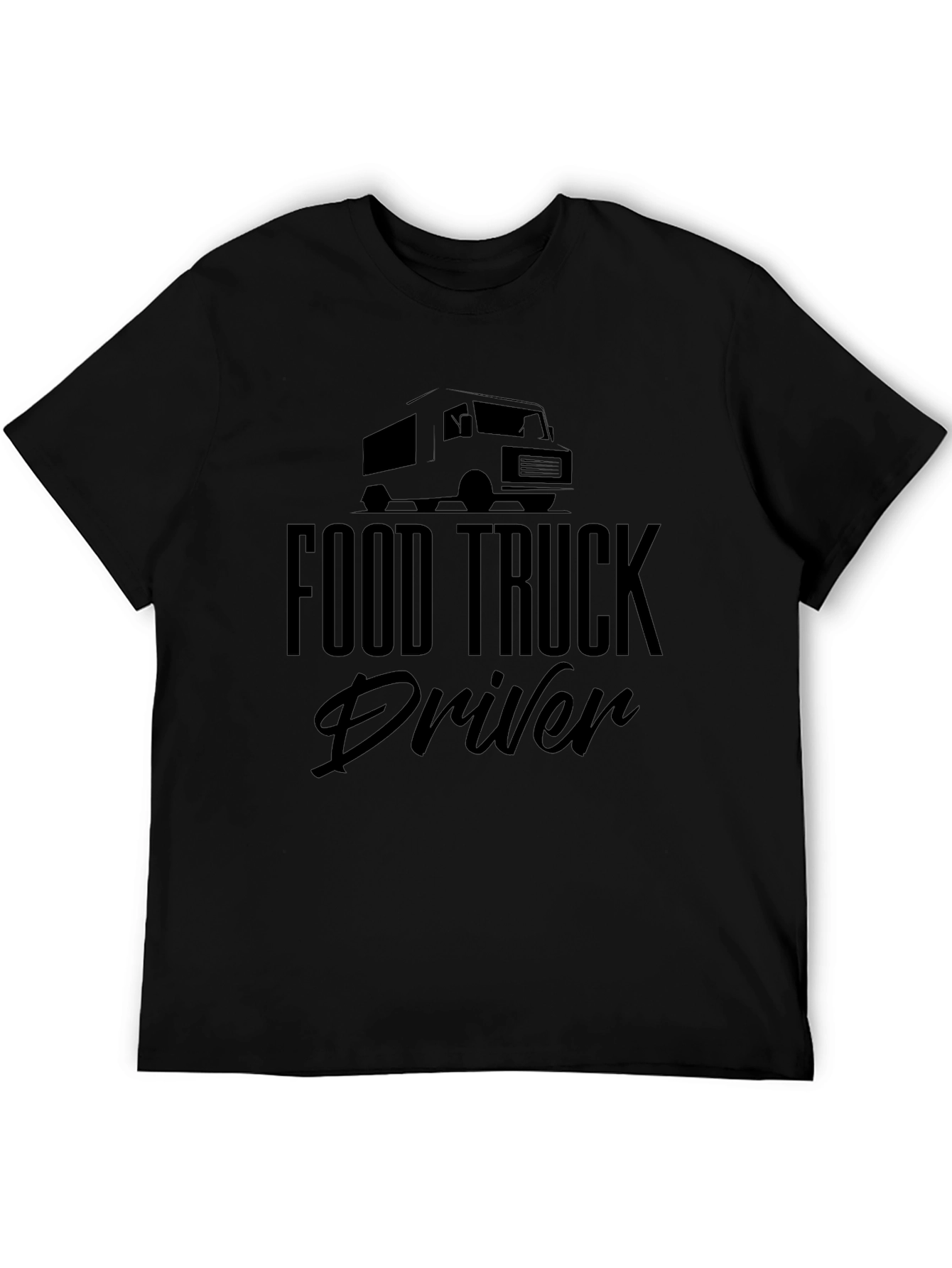 Food Truck Driver Black T-Shirt