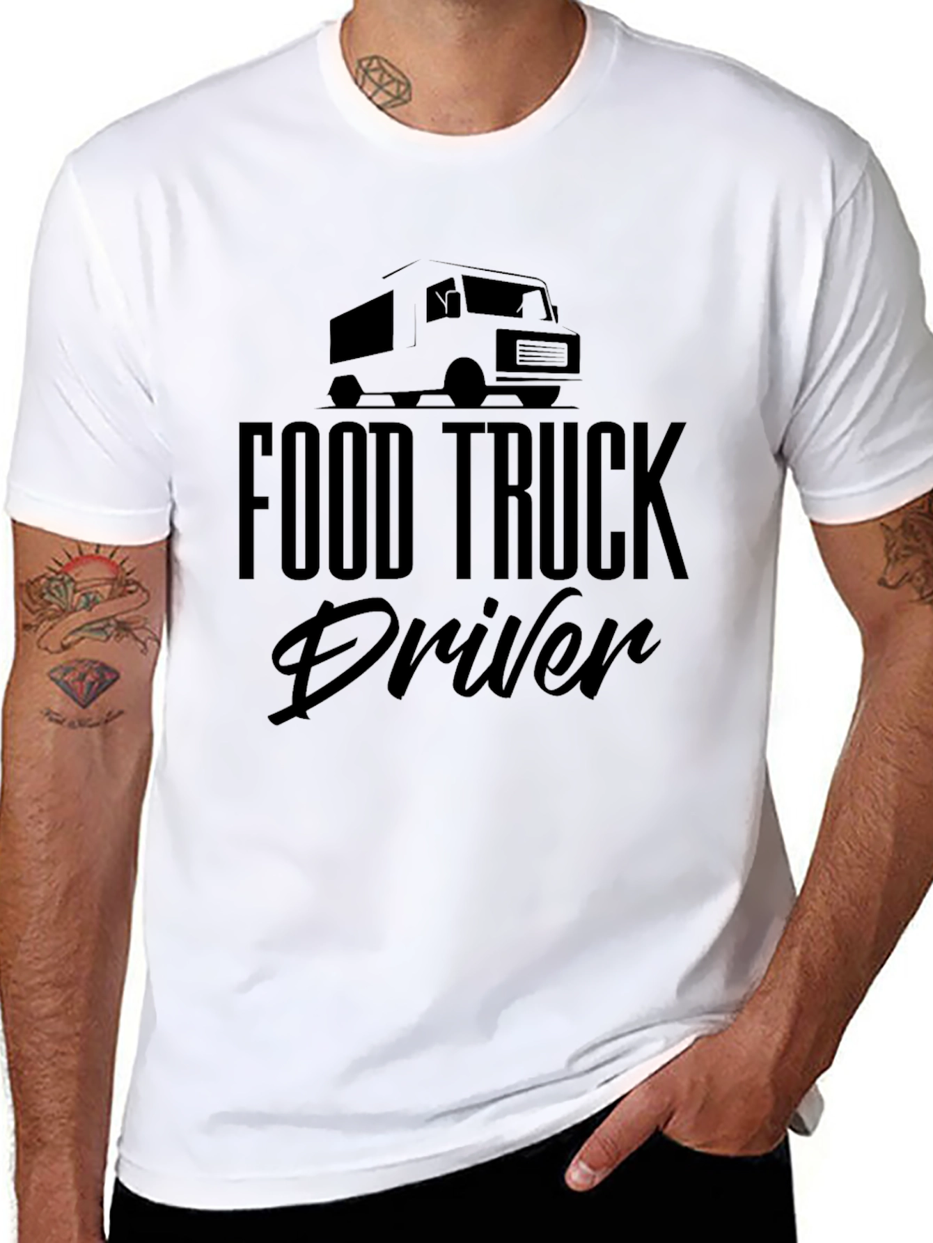 Food Truck Driver Black T-Shirt