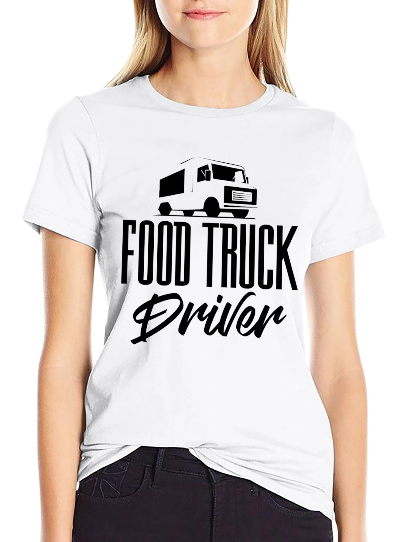 Food Truck Driver Black T-Shirt