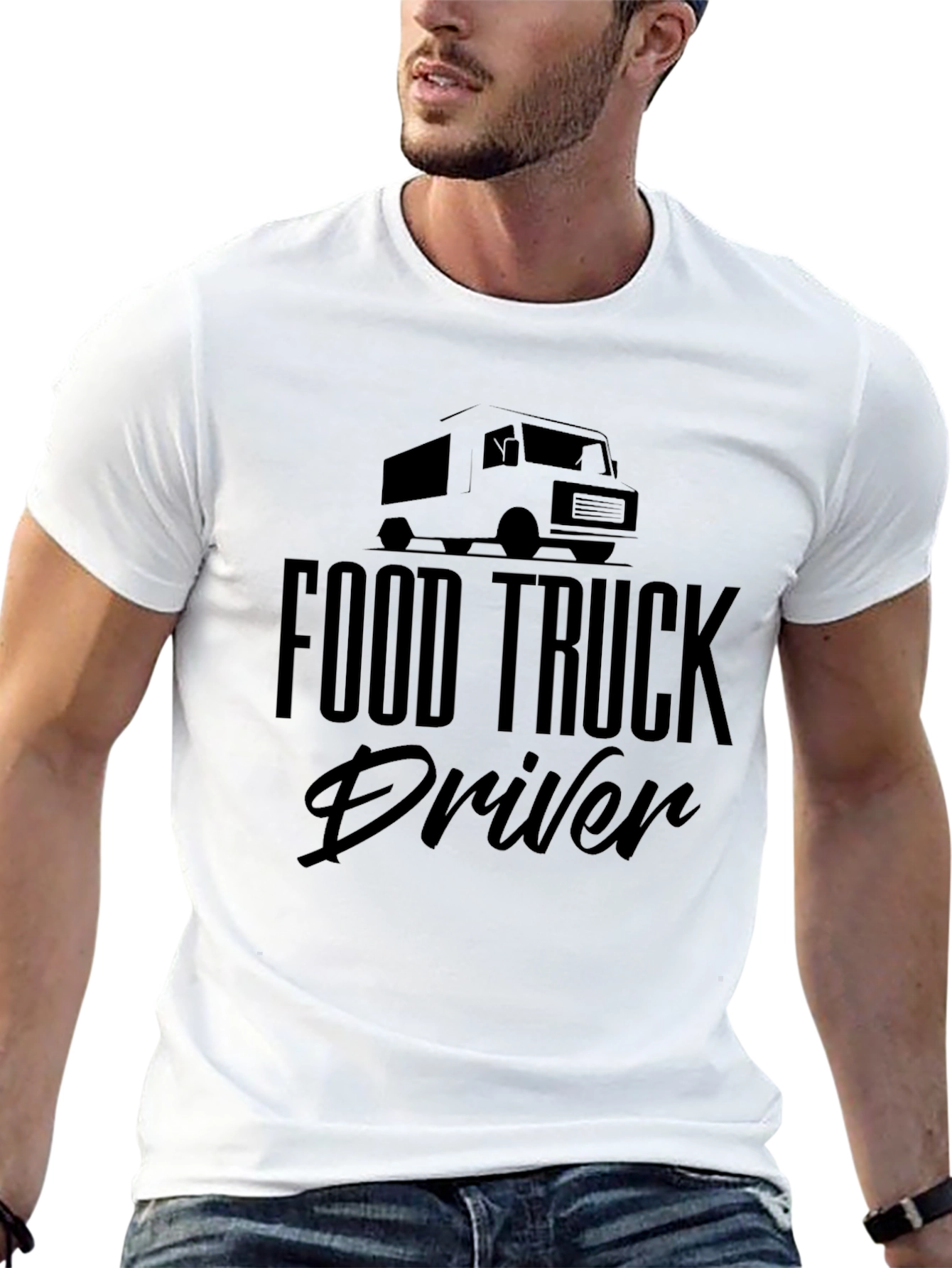 Food Truck Driver Black T-Shirt