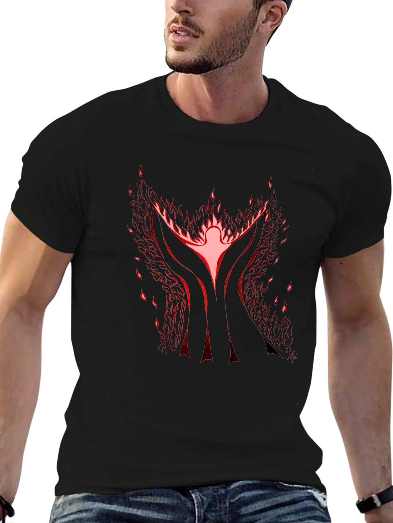 Phoenix Rising Black T-Shirt - Bold Graphic Tee