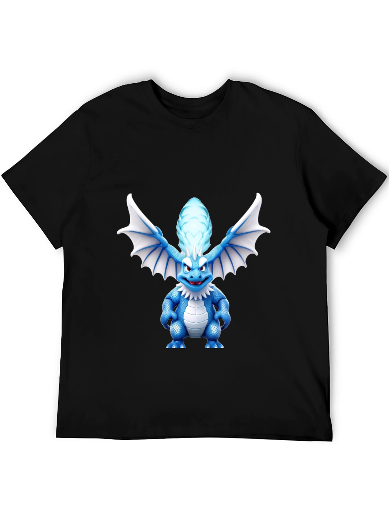 Dragon Cartoon Graphic Tee - Black Unisex Shirt