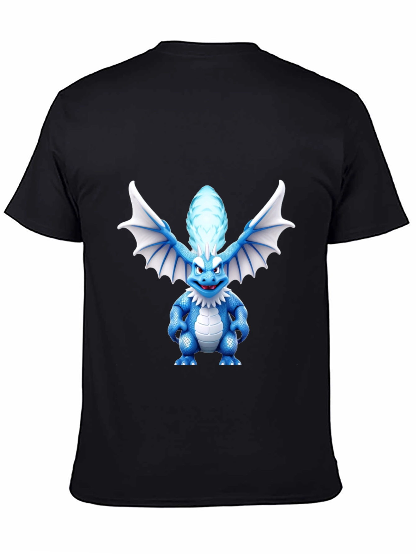Dragon Cartoon Graphic Tee - Black Unisex Shirt