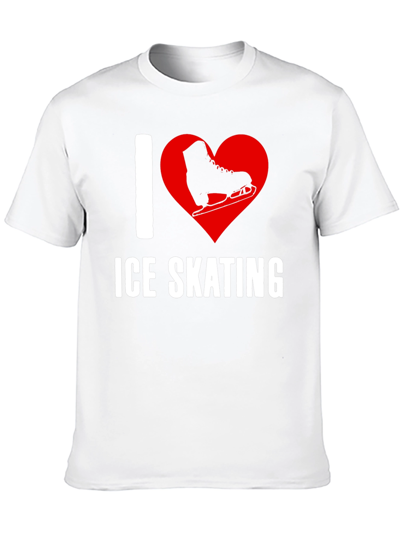 I Heart Ice Skating Graphic T-Shirt