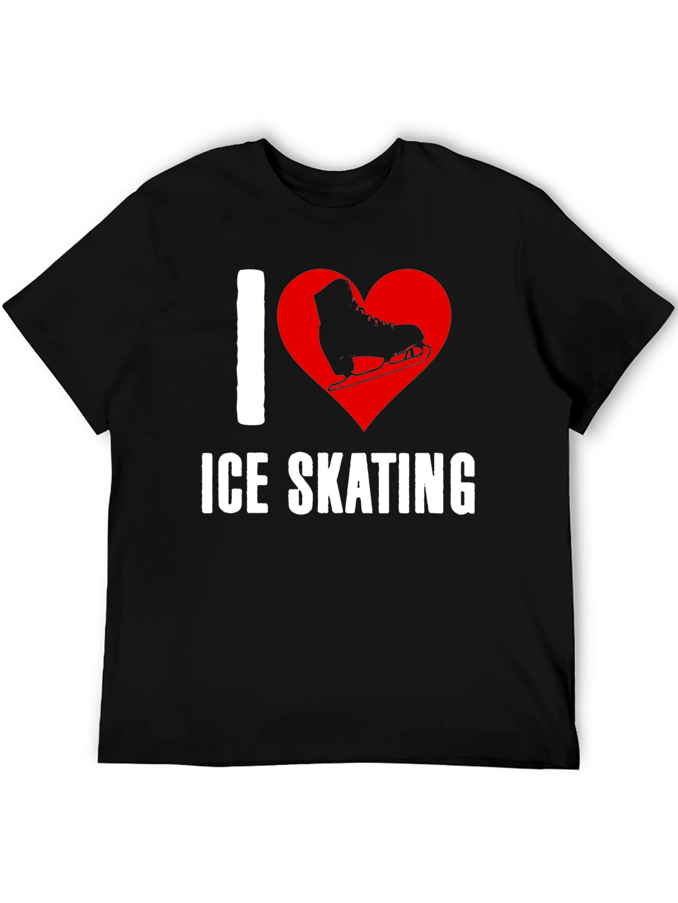I Heart Ice Skating Graphic T-Shirt