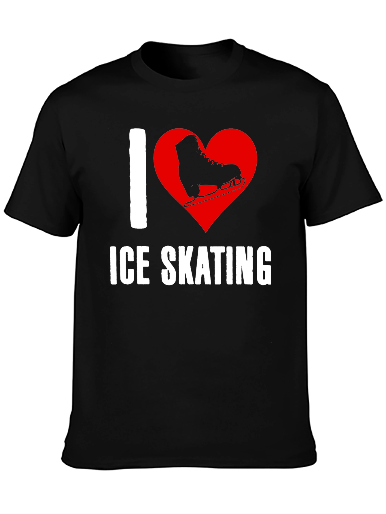 I Heart Ice Skating Graphic T-Shirt