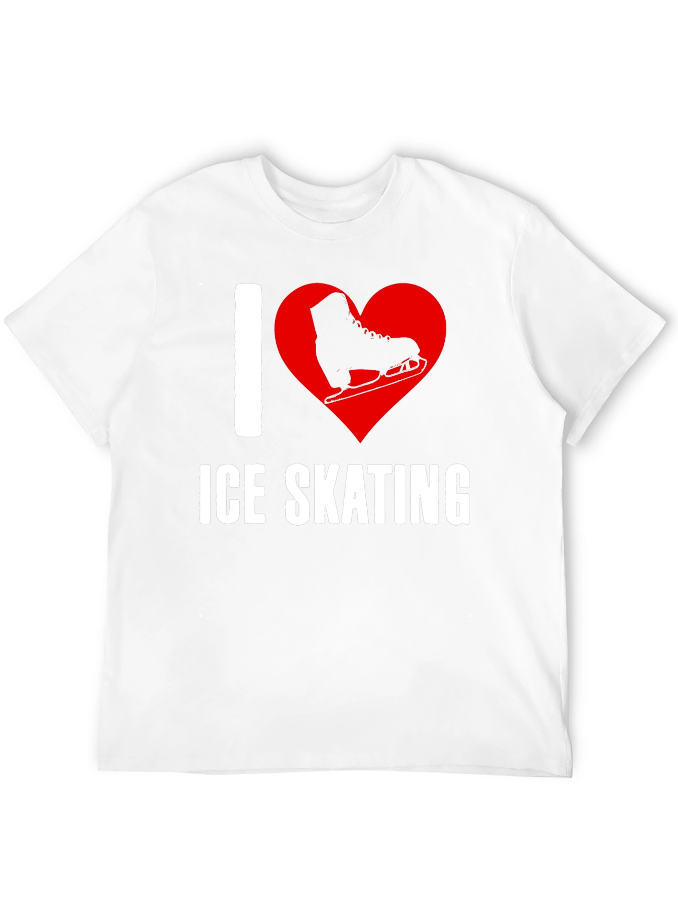 I Heart Ice Skating Graphic T-Shirt