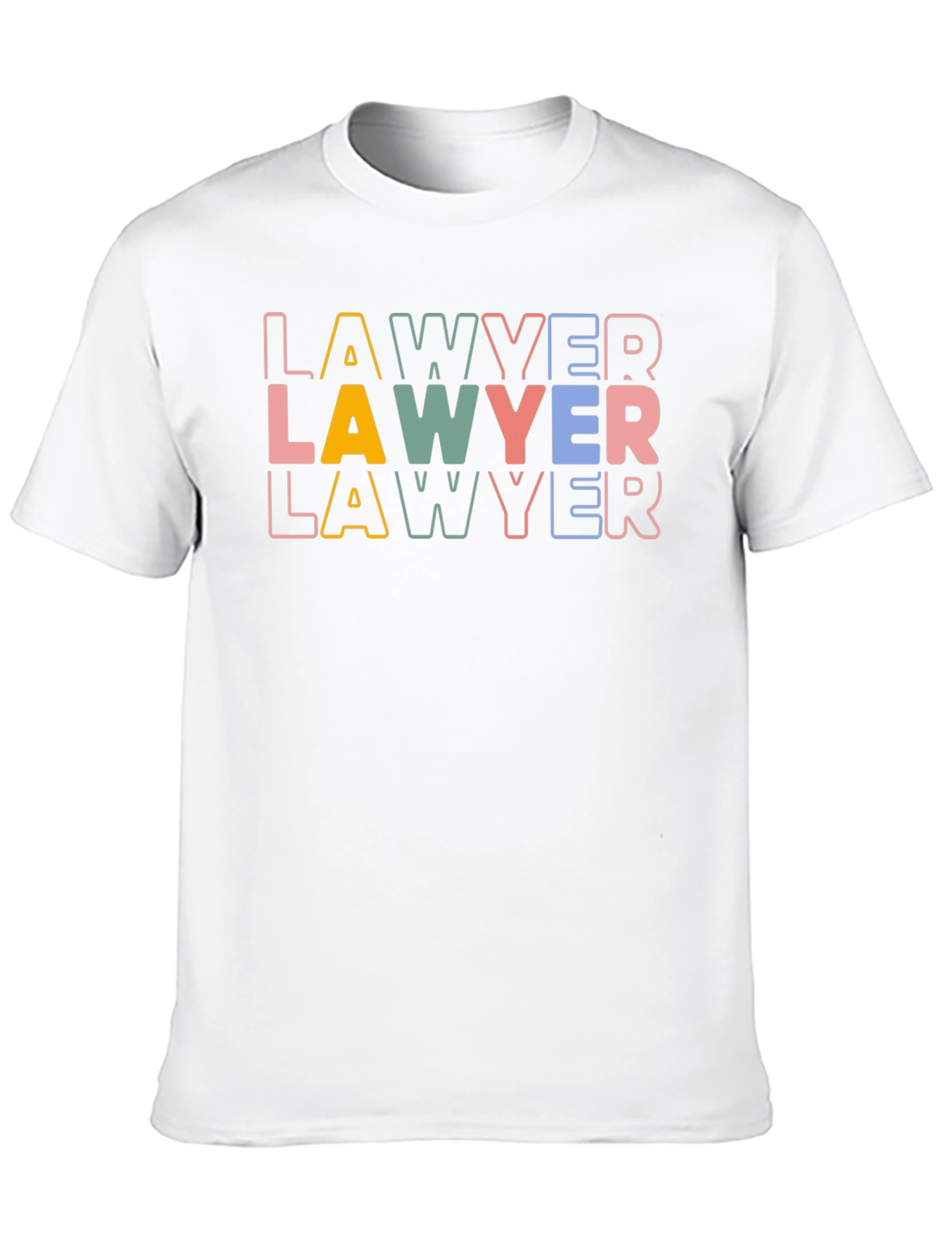 Lawyer Retro Graphic Tee - Black Cotton T-Shirt