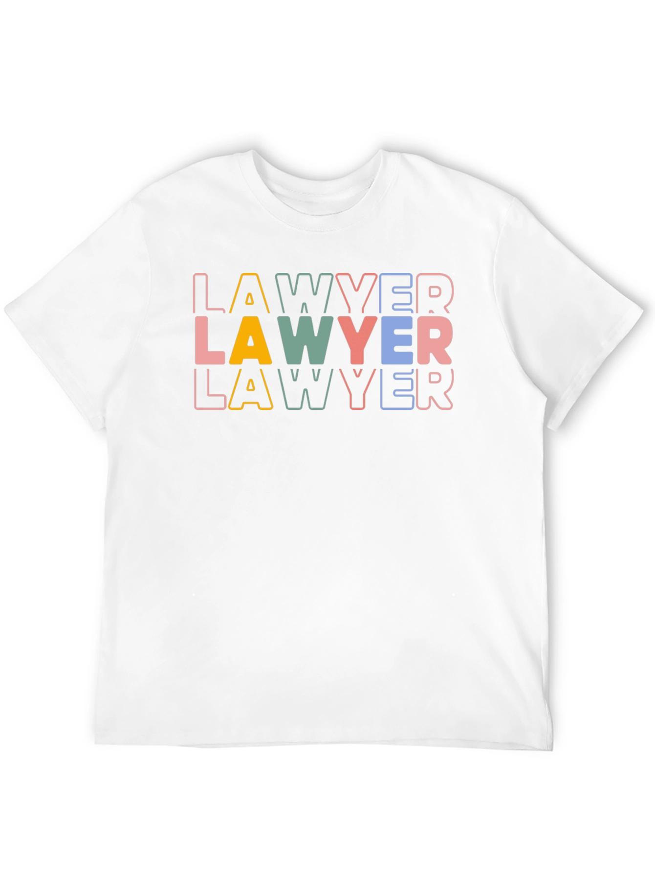 Lawyer Retro Graphic Tee - Black Cotton T-Shirt