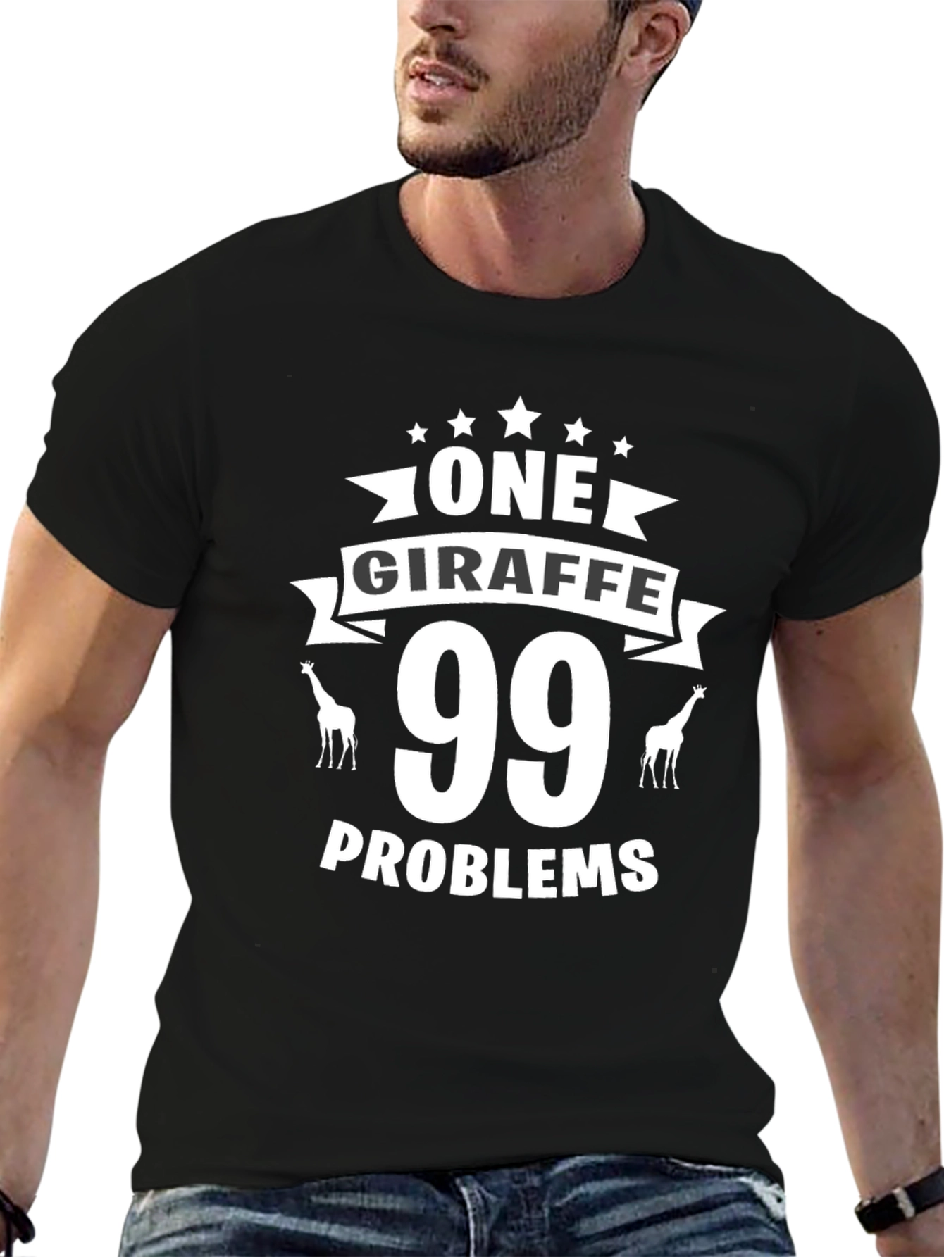 One Giraffe 99 Problems Graphic T-Shirt