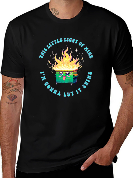 Dumpster Fire Graphic Tee - This Little Light of Mine T-Shirt