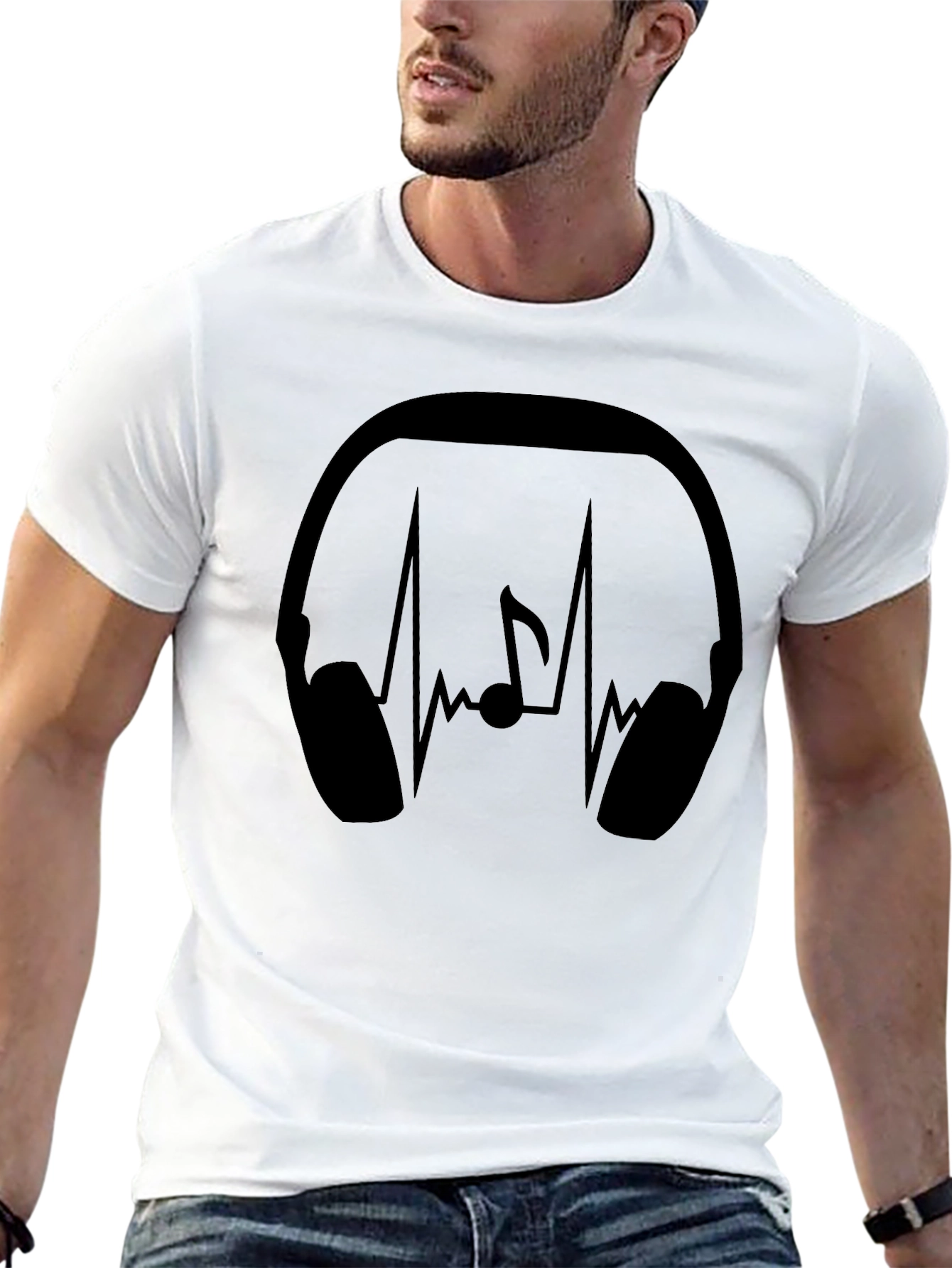 Music Lover Black Graphic Tee