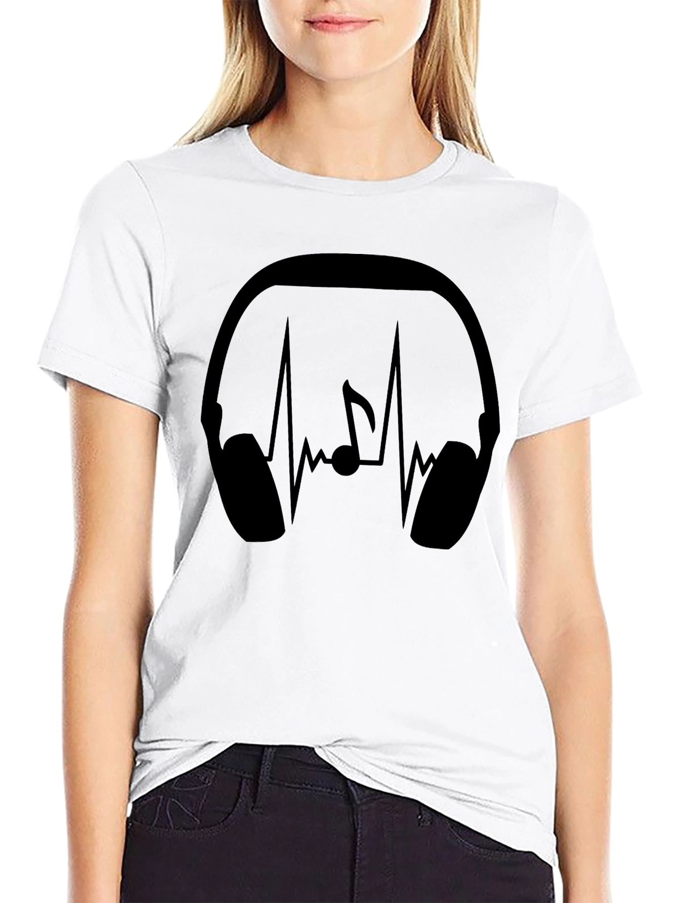 Music Lover Black Graphic Tee
