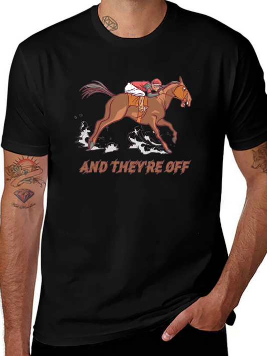 Horse Racing T-Shirt: And Theyre Off!