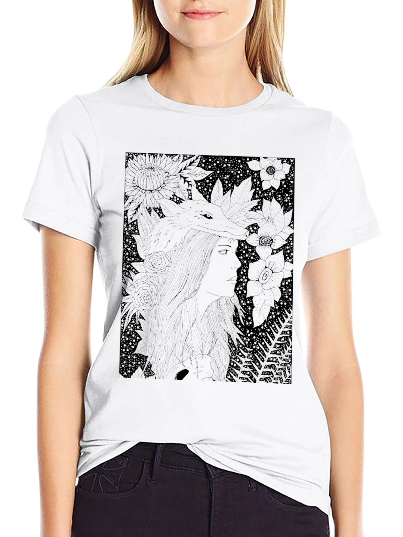 Nature Woman Black T-Shirt