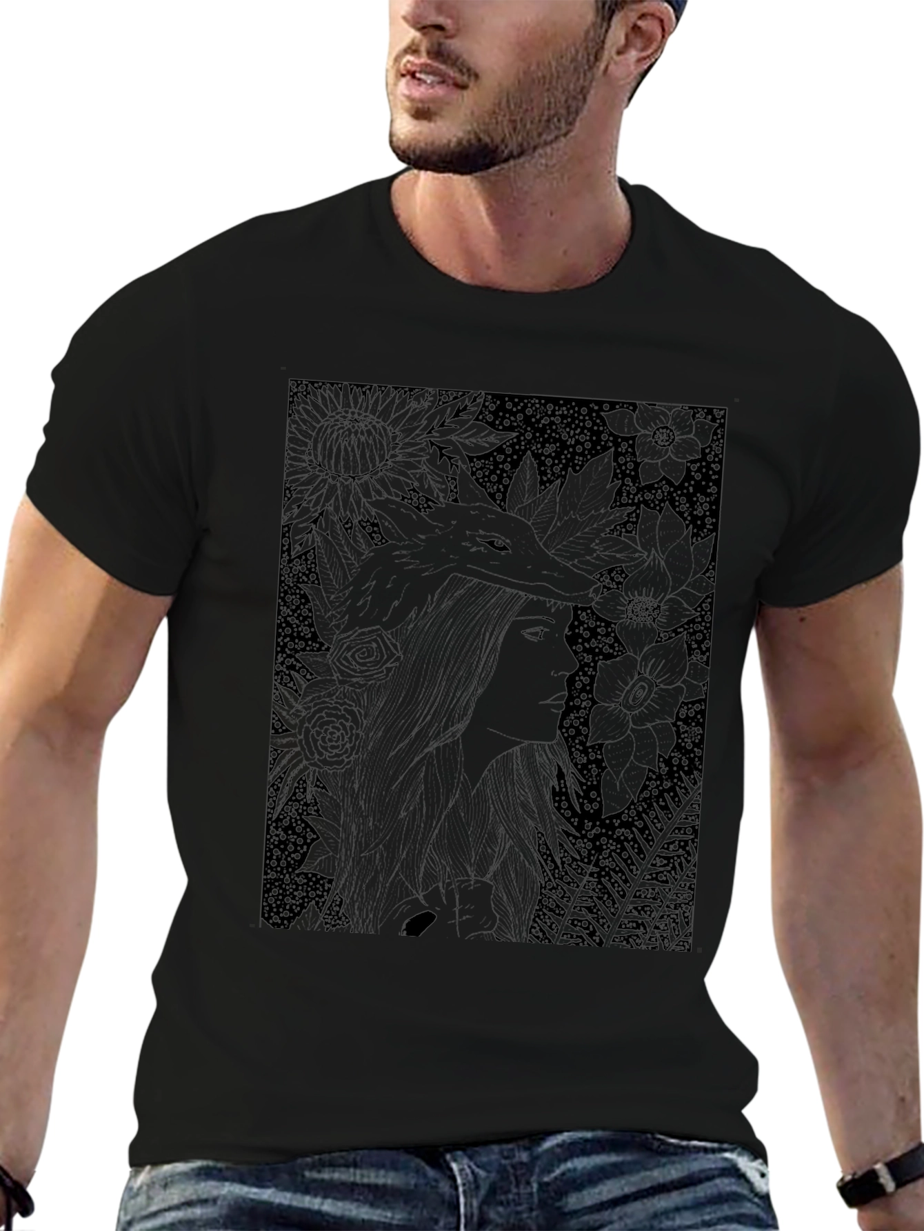 Nature Woman Black T-Shirt