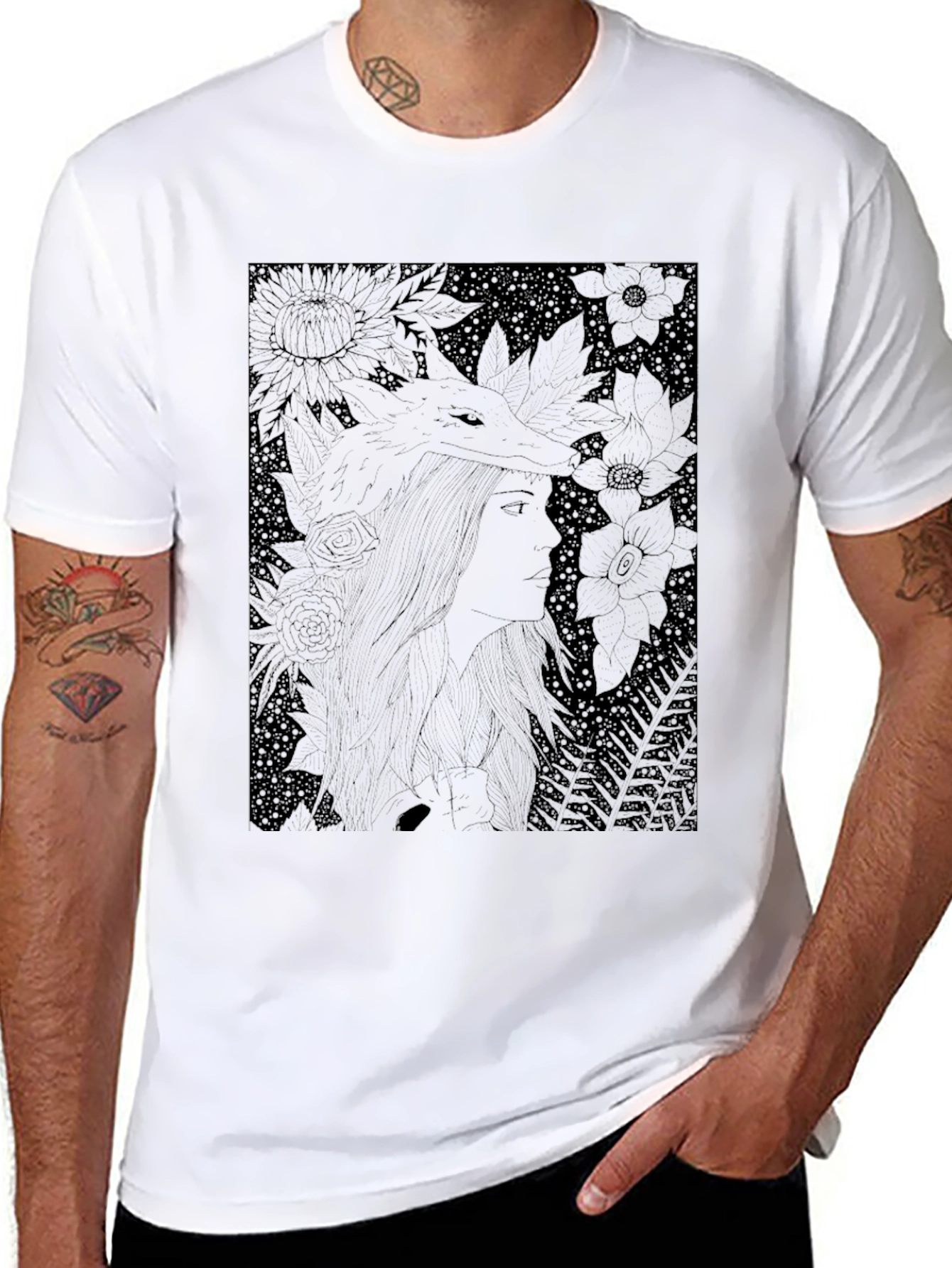 Nature Woman Black T-Shirt