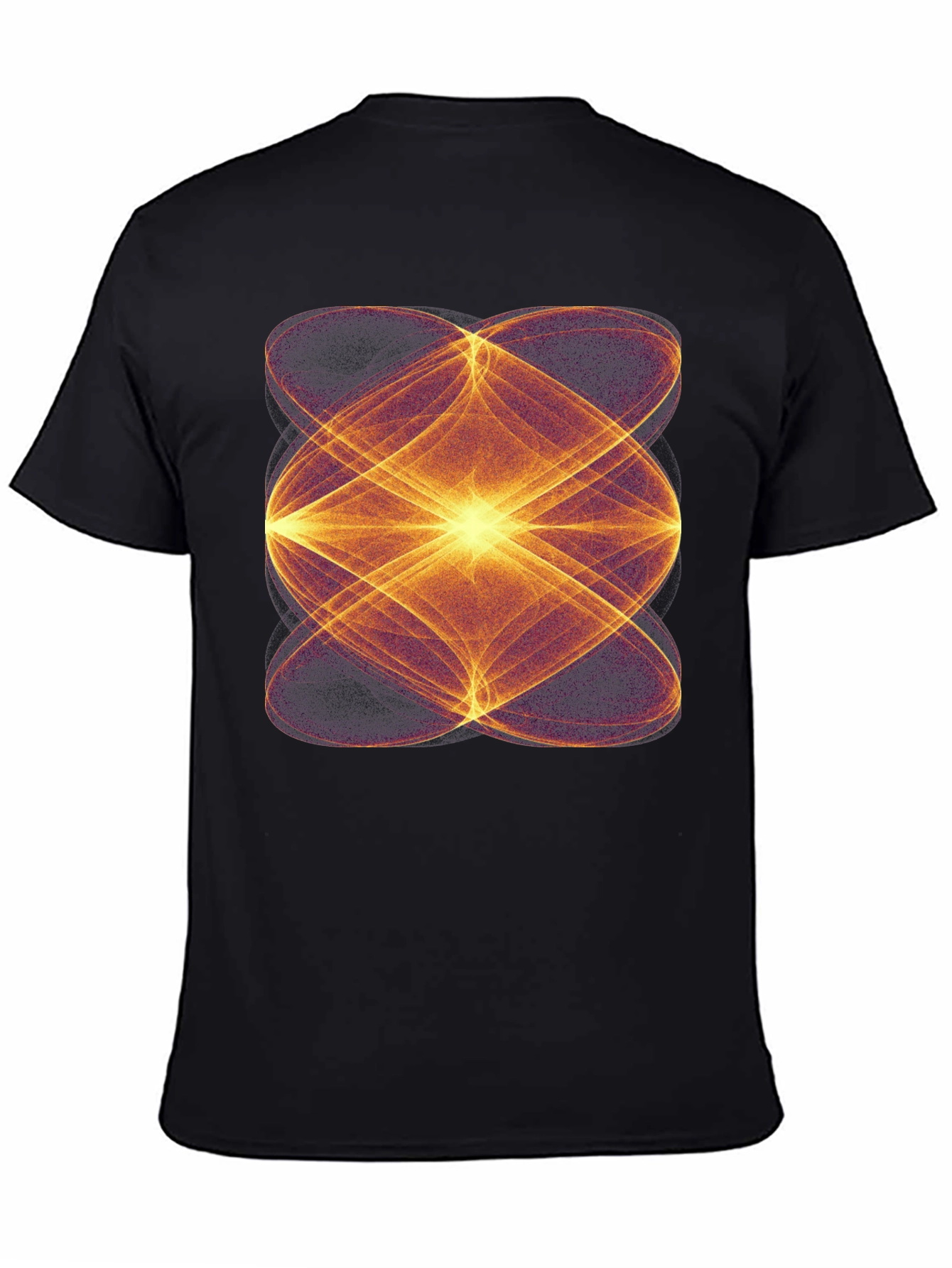 Abstract Geometric Black T-Shirt