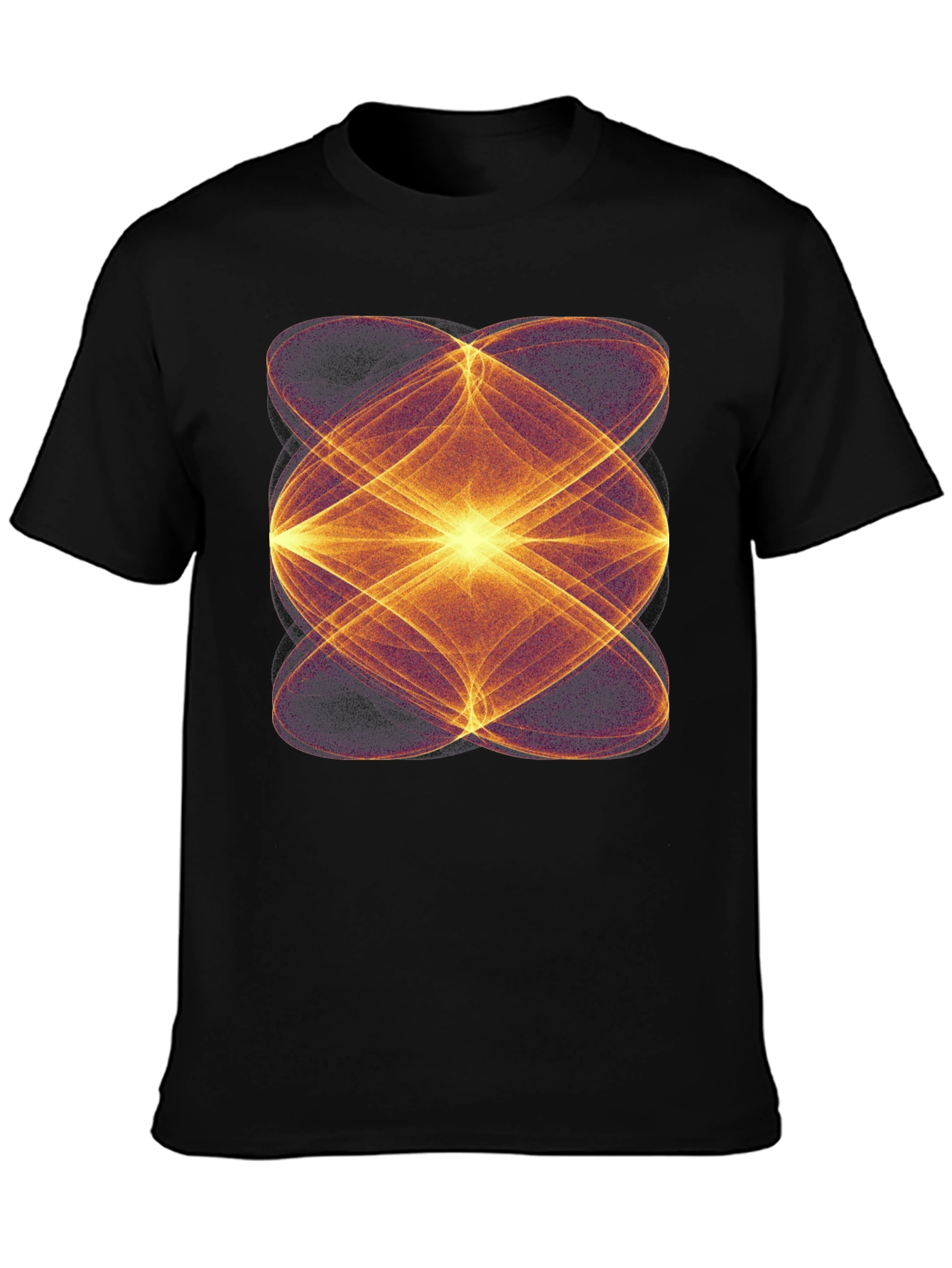 Abstract Geometric Black T-Shirt