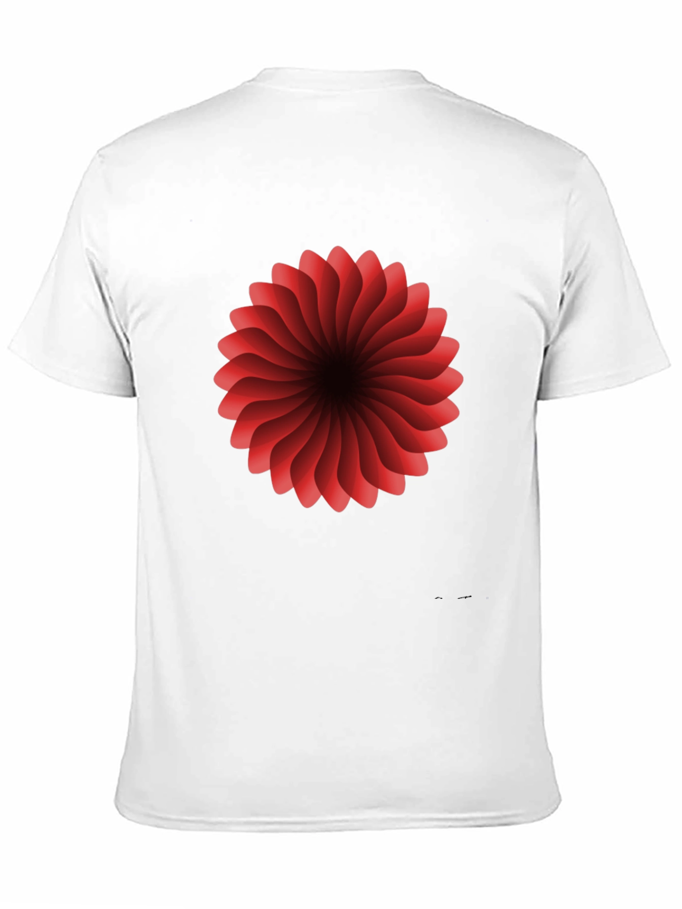 Red Floral Burst Graphic T-Shirt - Modern Design
