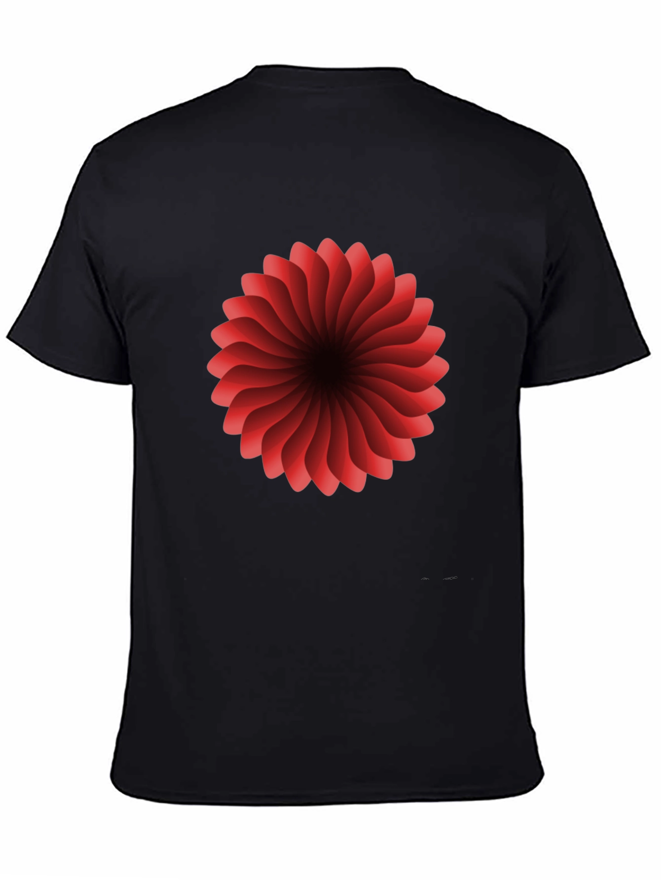 Red Floral Burst Graphic T-Shirt - Modern Design